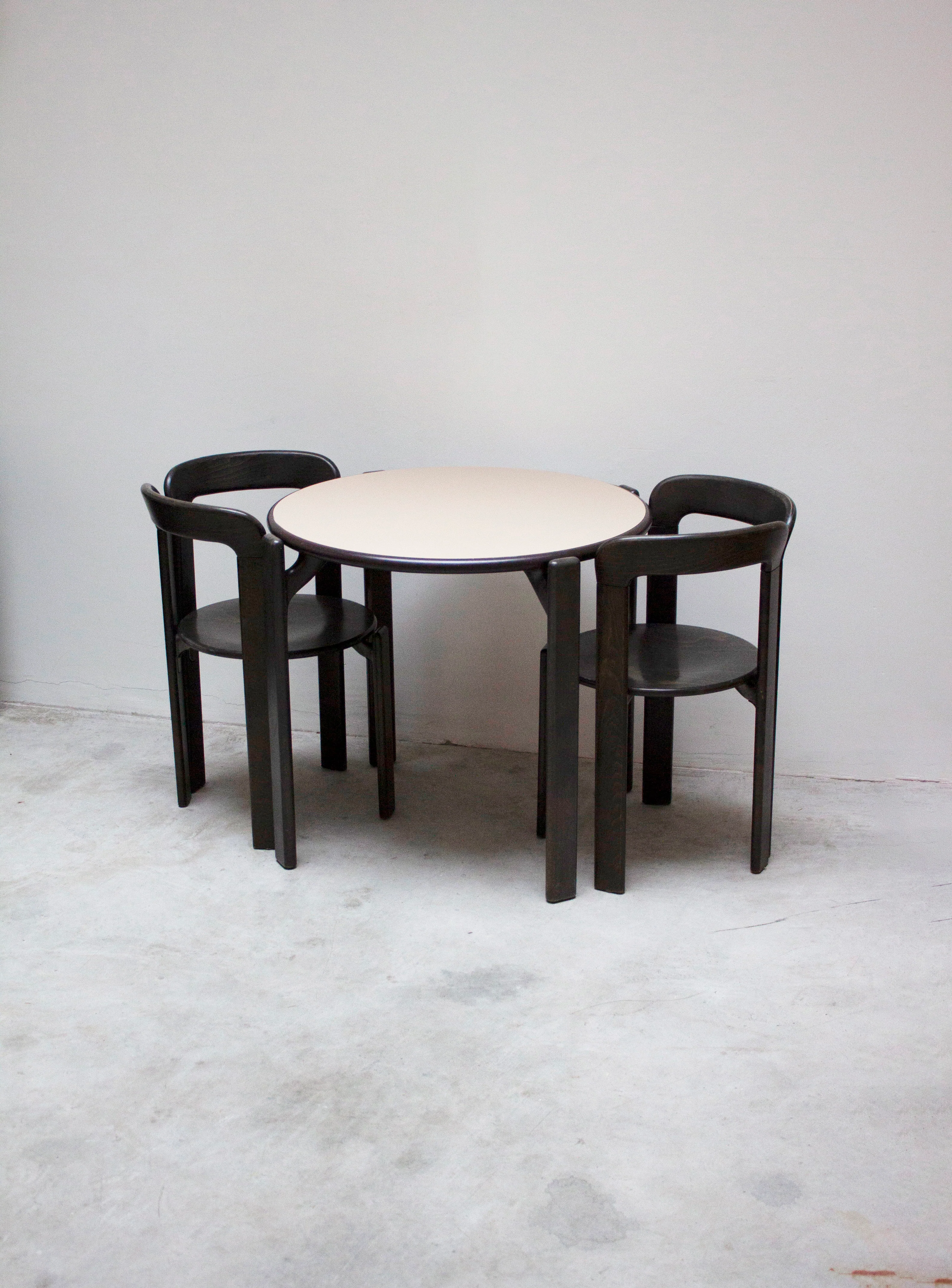 Kusch+Co Rey Dining Table by Bruno Rey (Beige/Brown) - Image 2