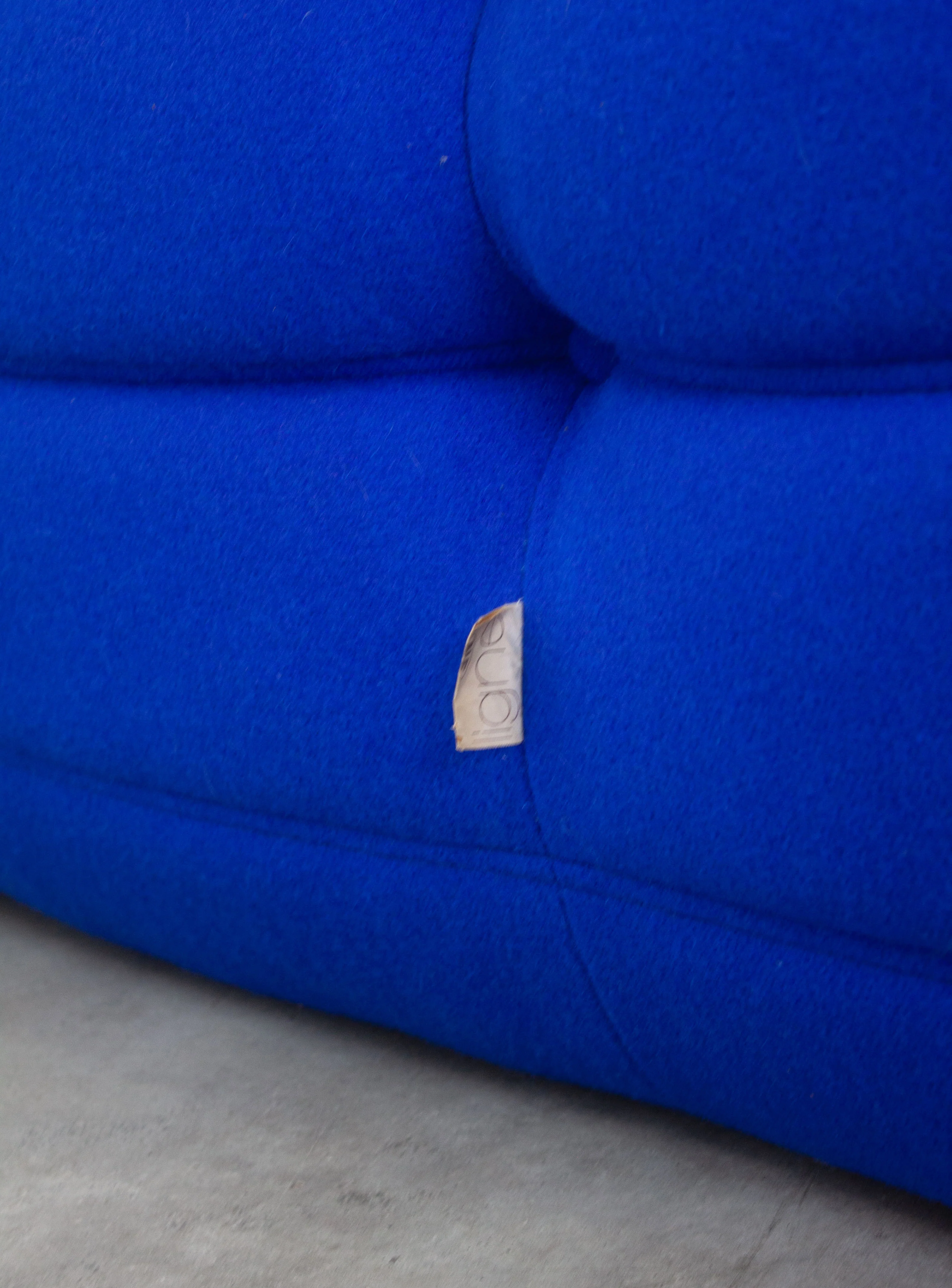 Ligne Roset Togo 2 Seater Sofa by Michel Ducaroy (Cobalt Blue) - Image 10