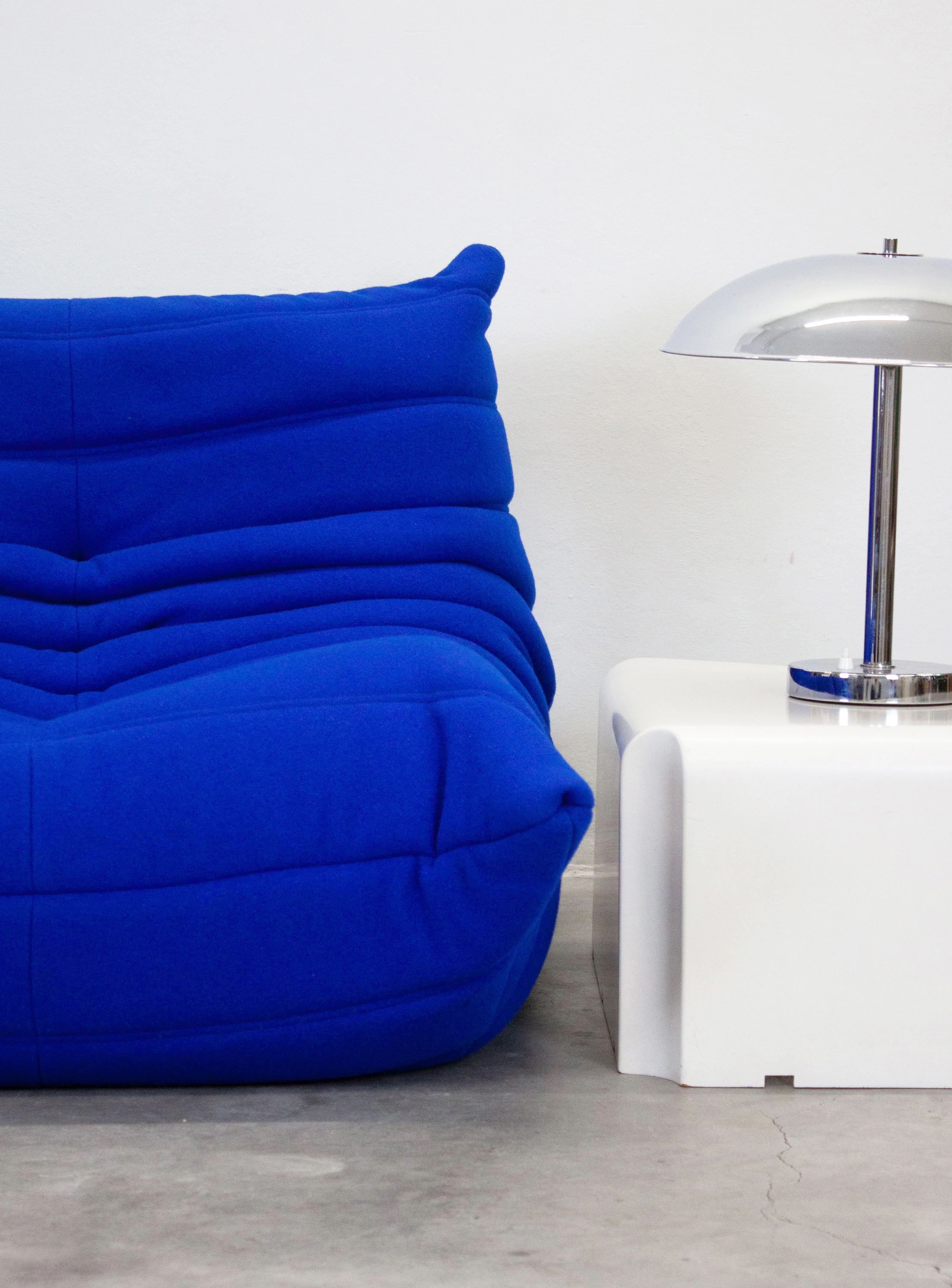 Ligne Roset Togo 2 Seater Sofa by Michel Ducaroy (Cobalt Blue) - Image 3
