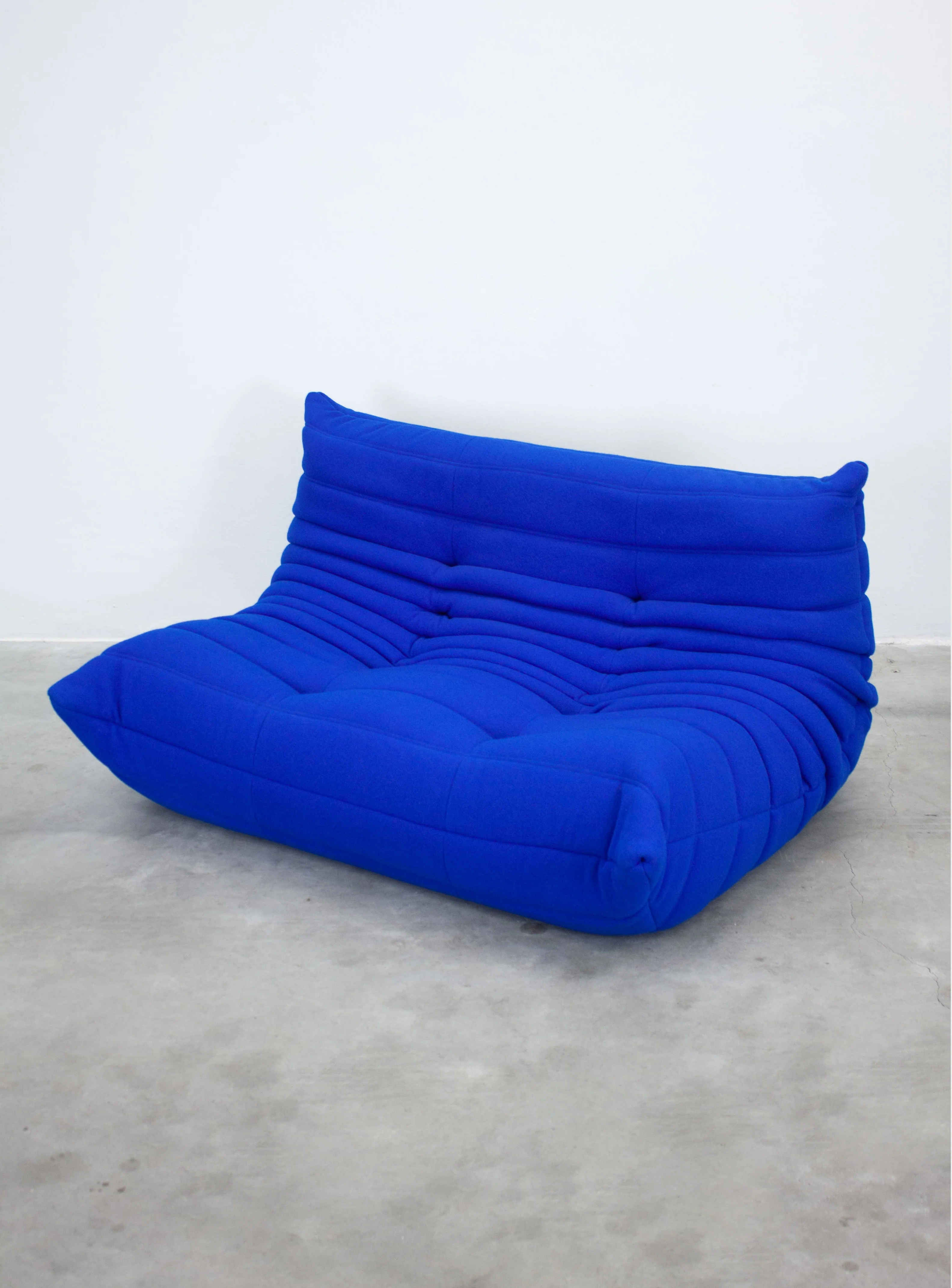Ligne Roset Togo 2 Seater Sofa by Michel Ducaroy (Cobalt Blue) - Image 5