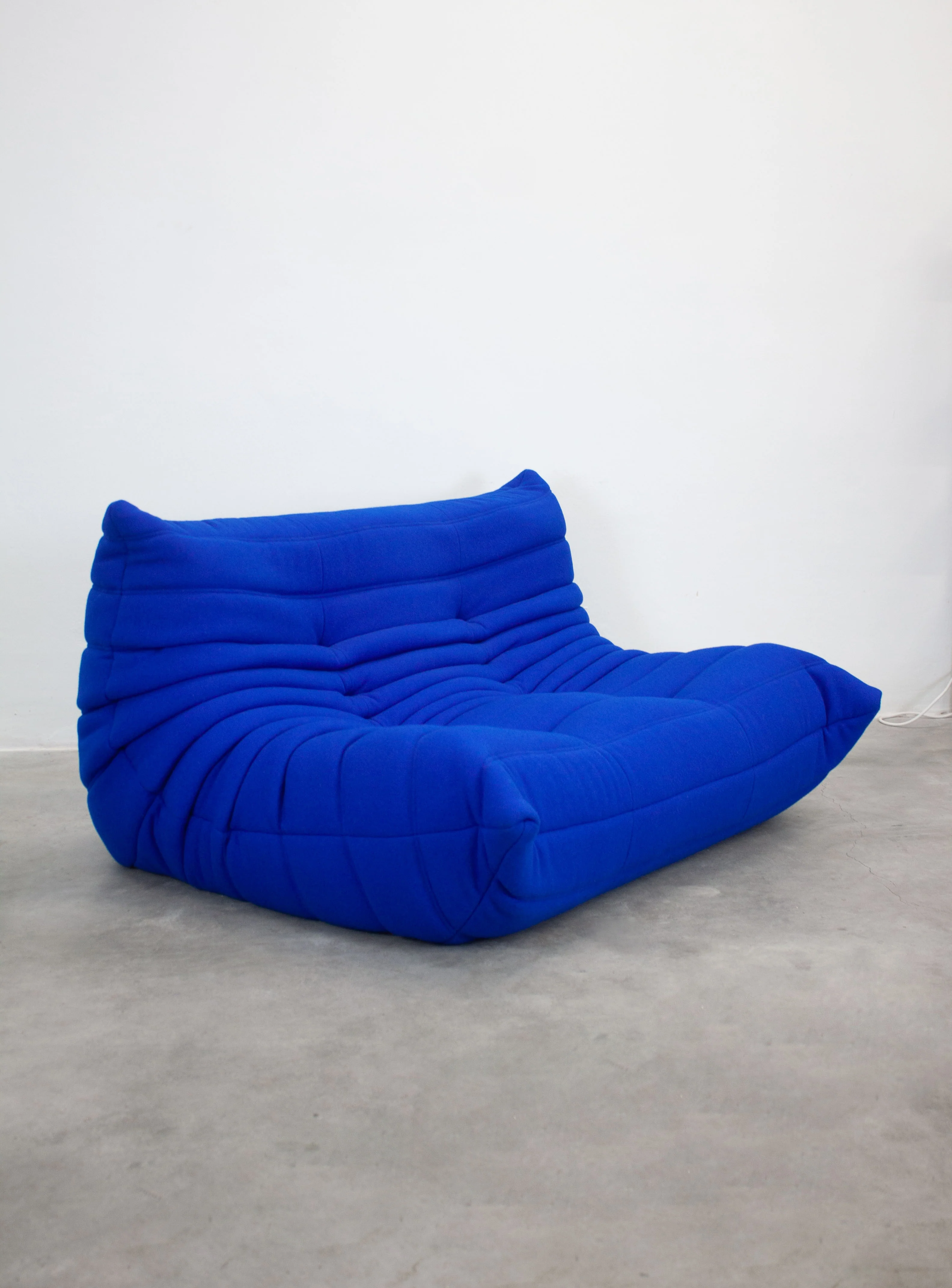 Ligne Roset Togo 2 Seater Sofa by Michel Ducaroy (Cobalt Blue) - Image 7