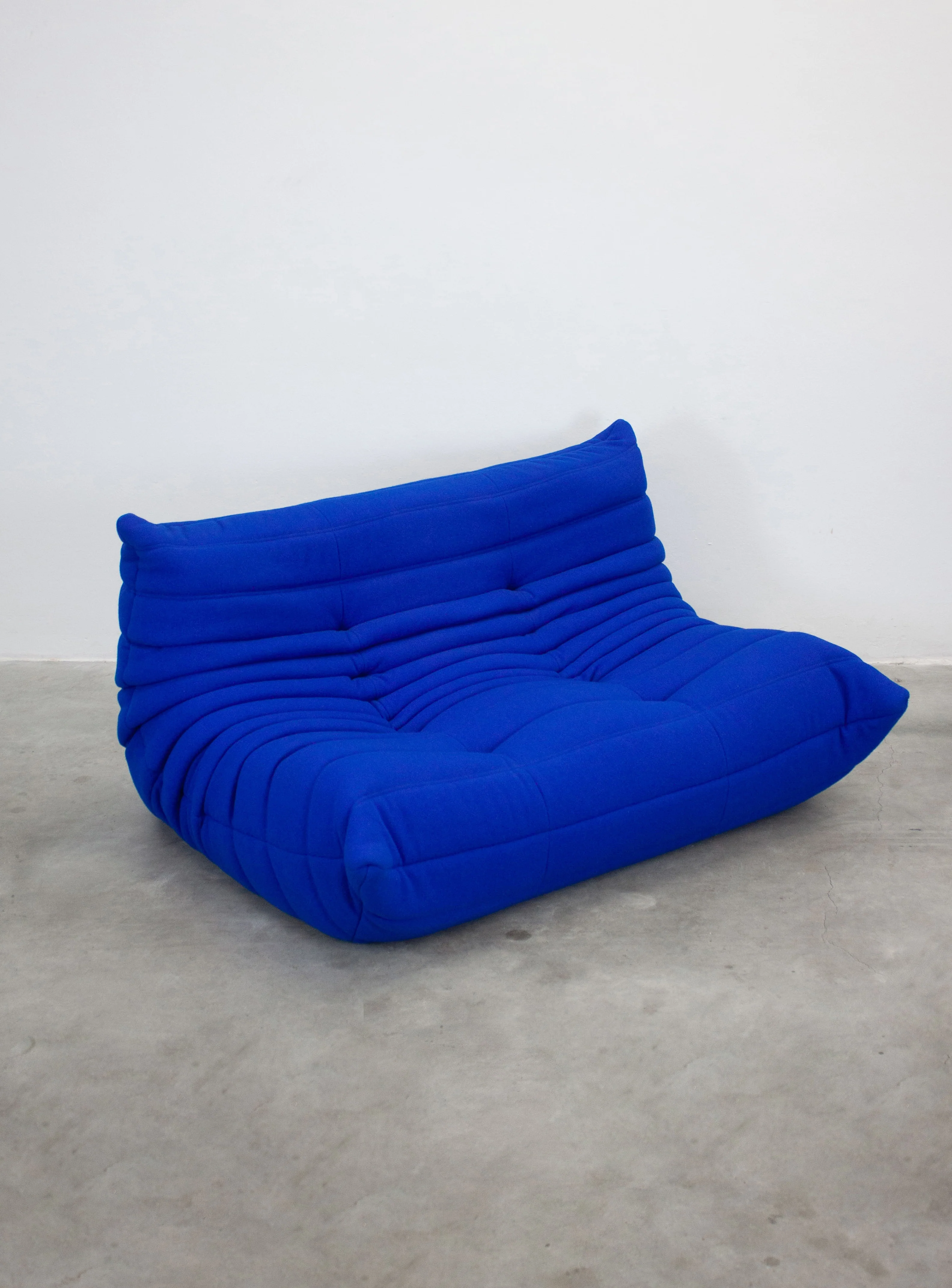 Ligne Roset Togo 2 Seater Sofa by Michel Ducaroy (Cobalt Blue) - Image 9