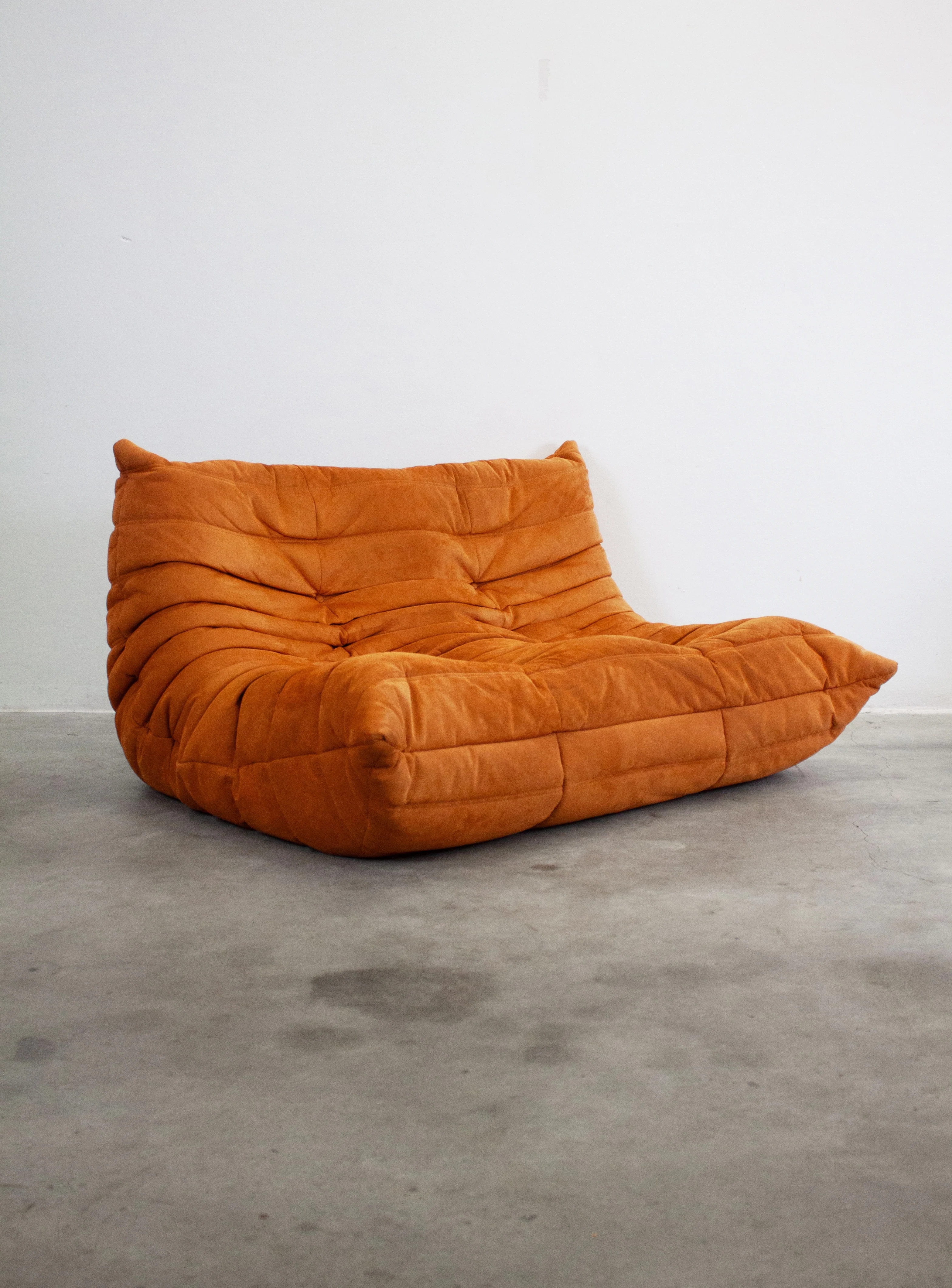 Ligne Roset Togo 2 Seater Sofa by Michel Ducaroy (Orange)