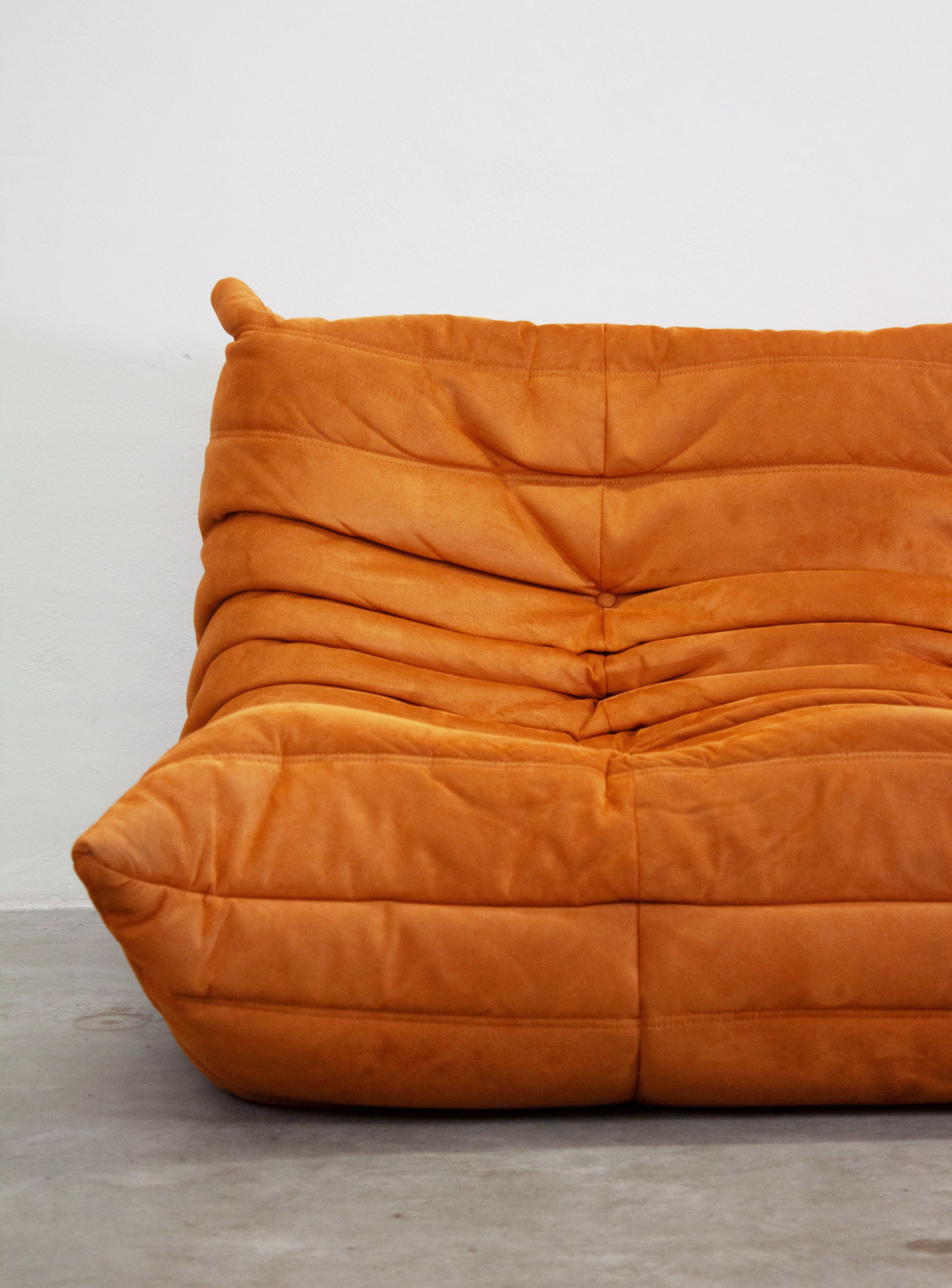 Ligne Roset Togo 2 Seater Sofa by Michel Ducaroy (Orange) - Image 11