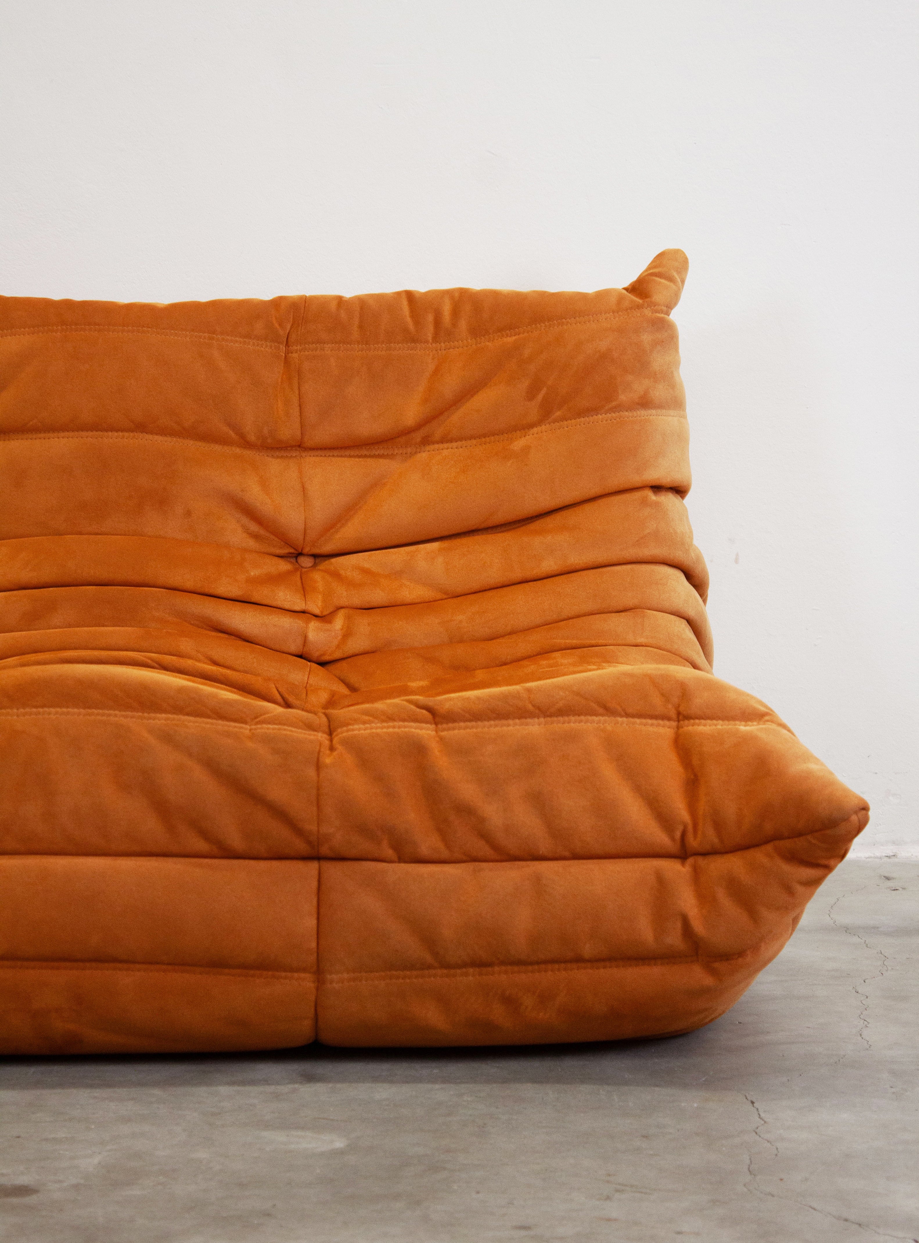 Ligne Roset Togo 2 Seater Sofa by Michel Ducaroy (Orange) - Image 13