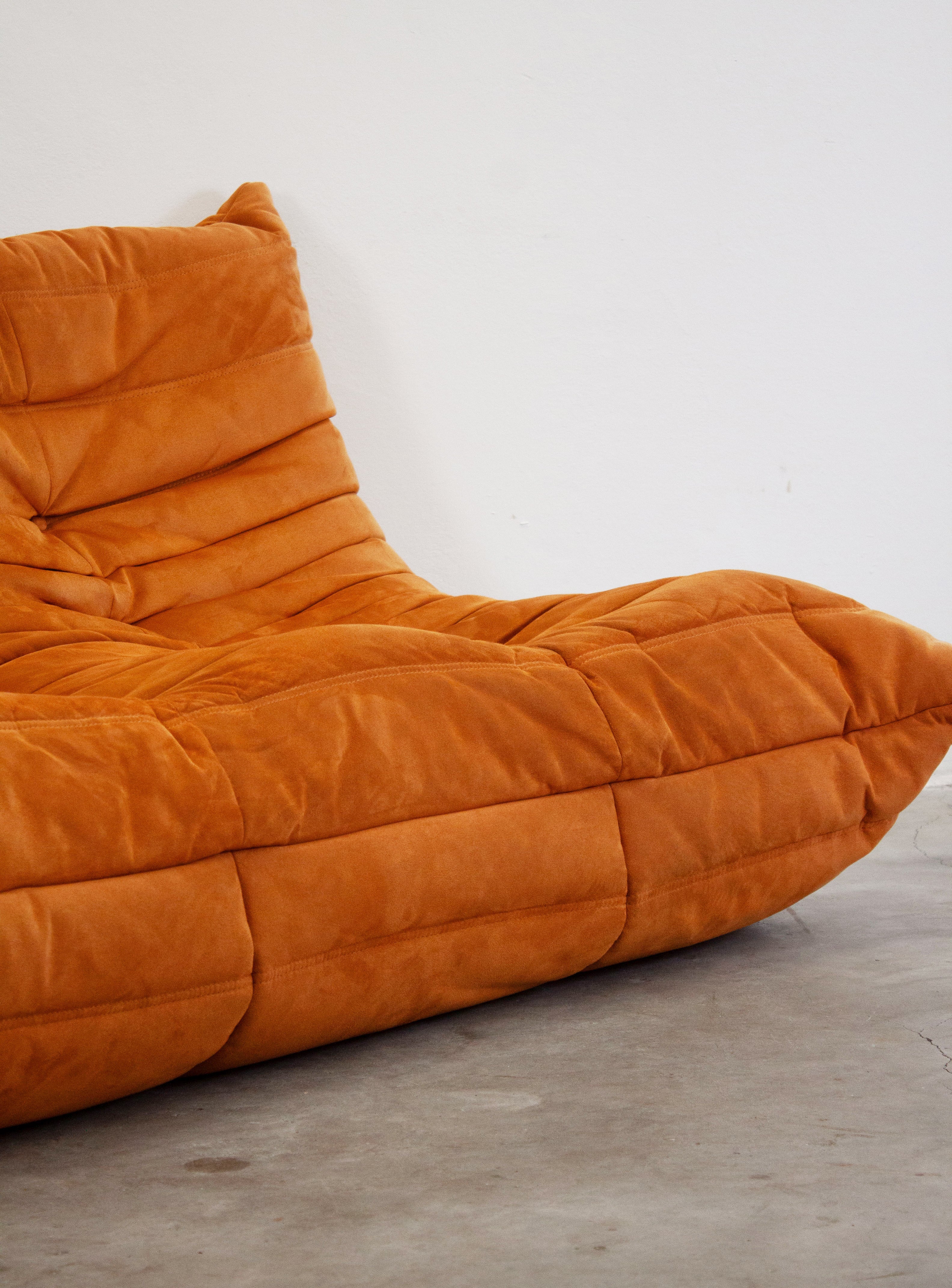Ligne Roset Togo 2 Seater Sofa by Michel Ducaroy (Orange) - Image 15