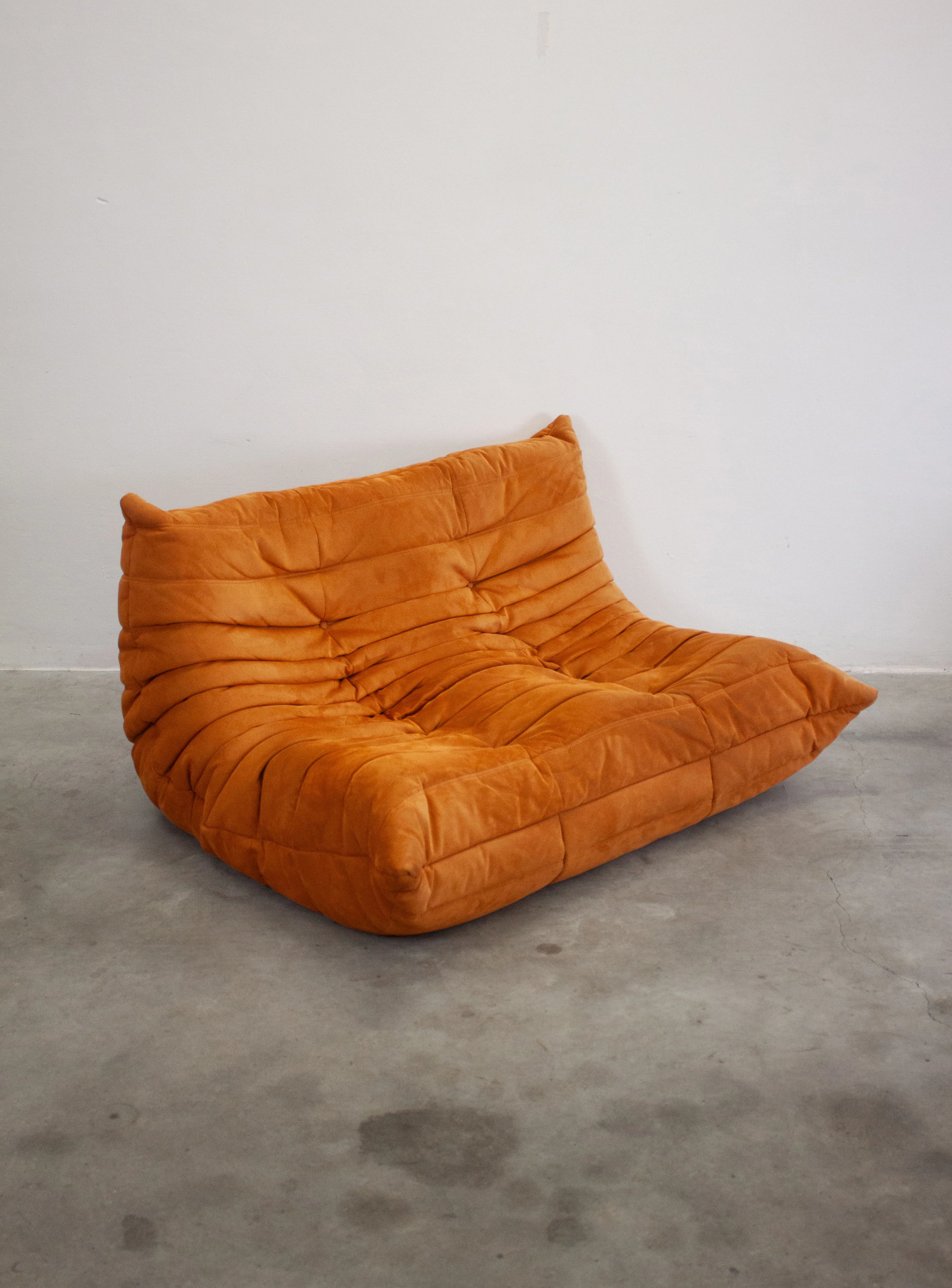 Ligne Roset Togo 2 Seater Sofa by Michel Ducaroy (Orange) - Image 16