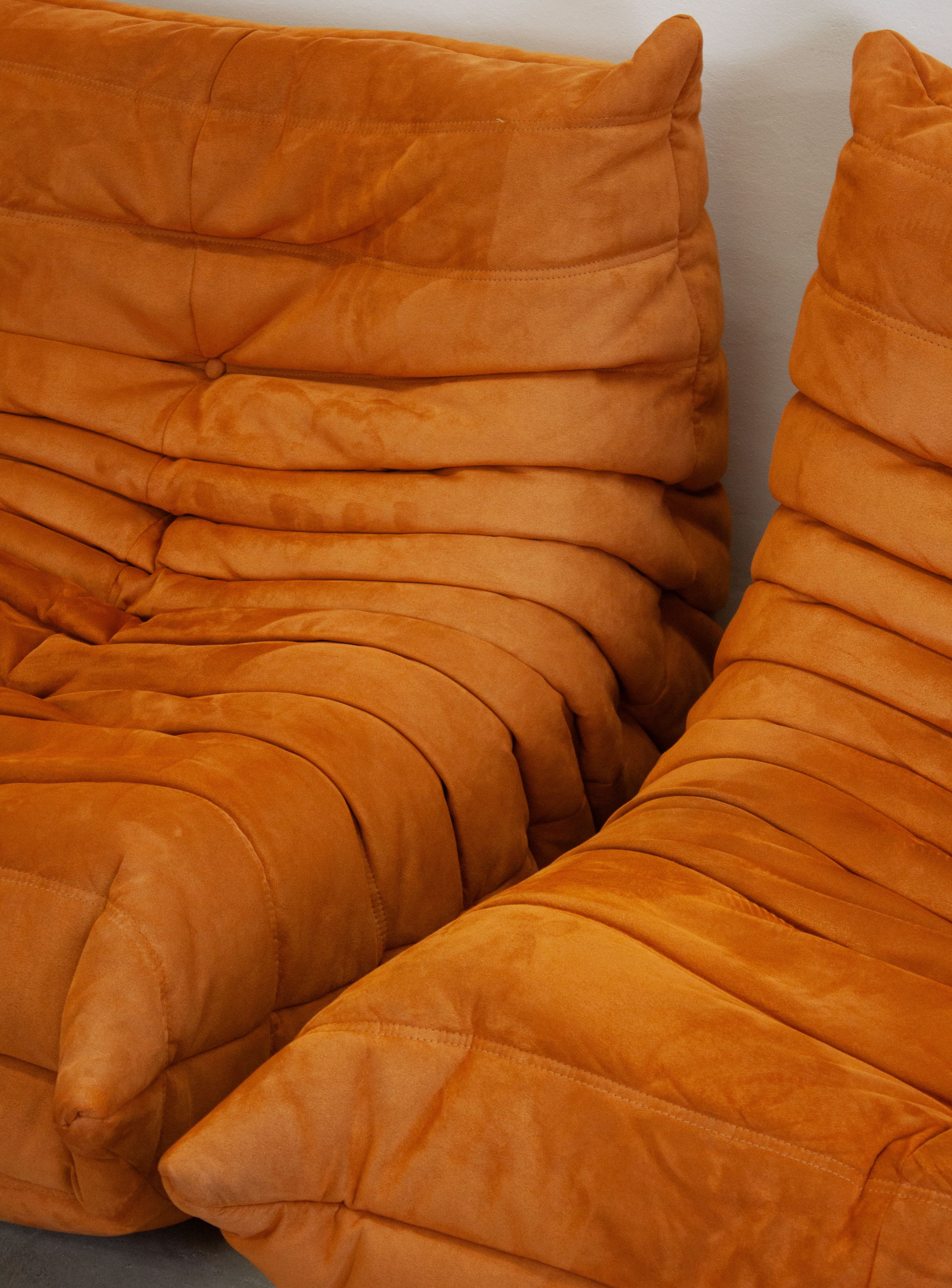 Ligne Roset Togo 2 Seater Sofa by Michel Ducaroy (Orange) - Image 23