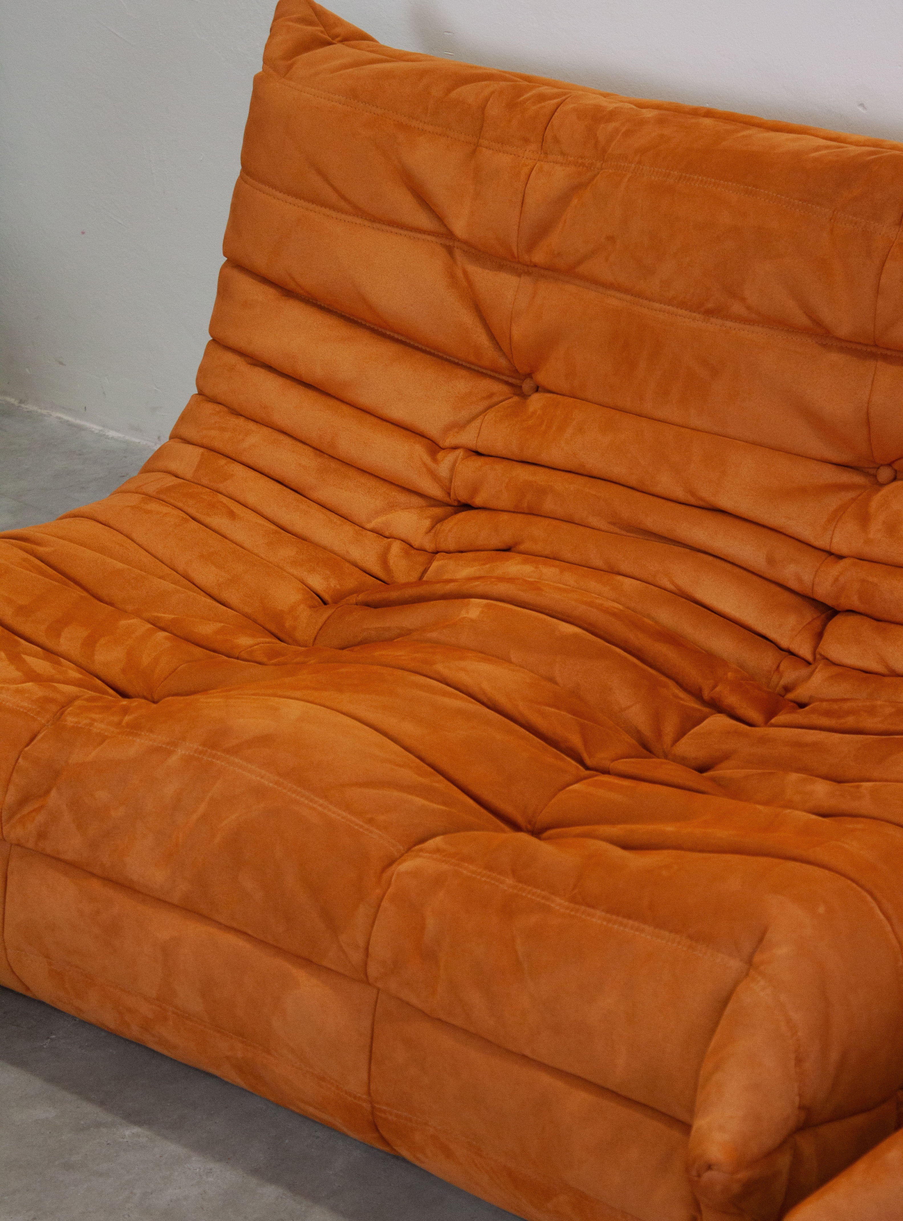 Ligne Roset Togo 2 Seater Sofa by Michel Ducaroy (Orange) - Image 24