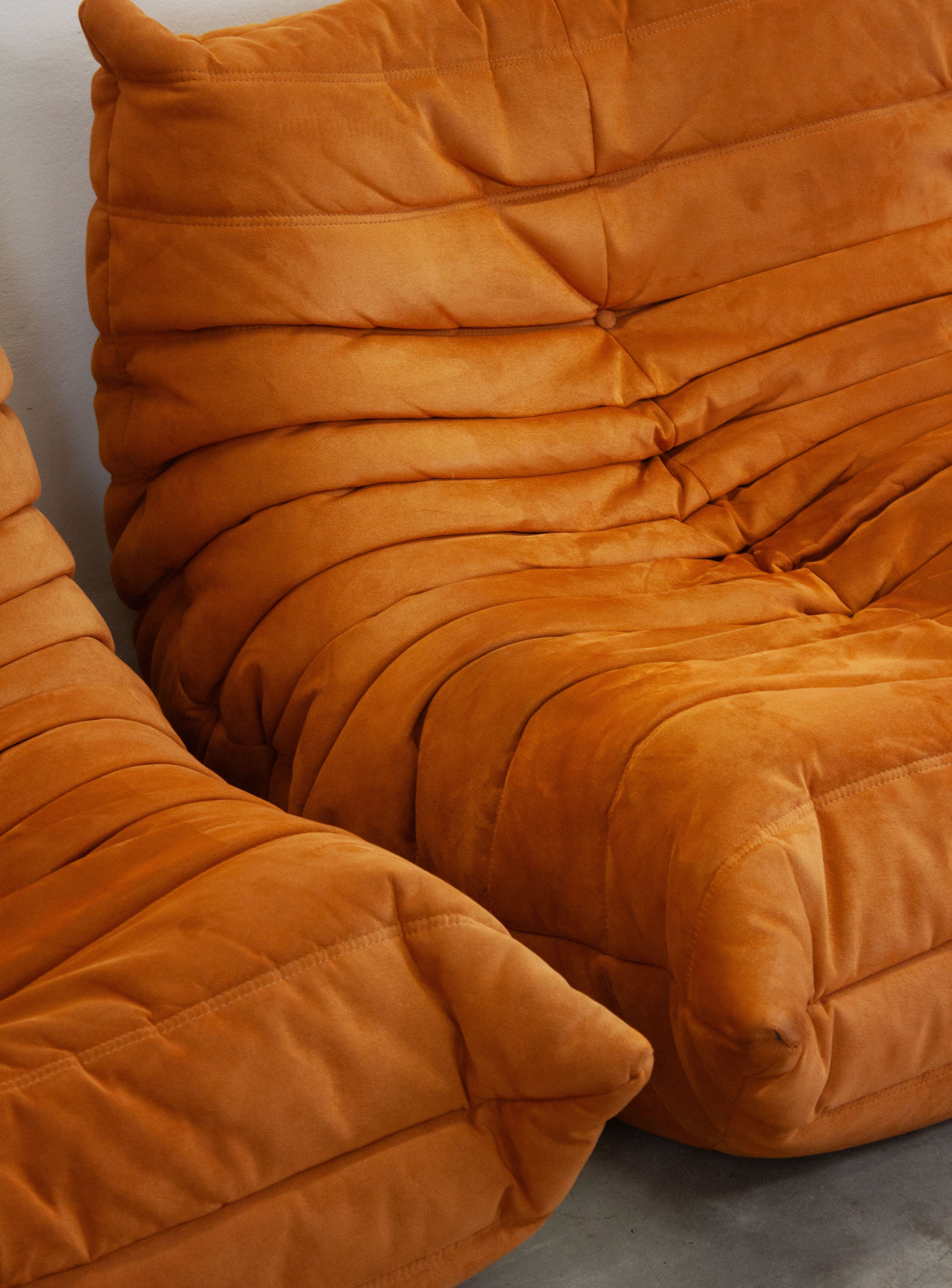 Ligne Roset Togo 2 Seater Sofa by Michel Ducaroy (Orange) - Image 25