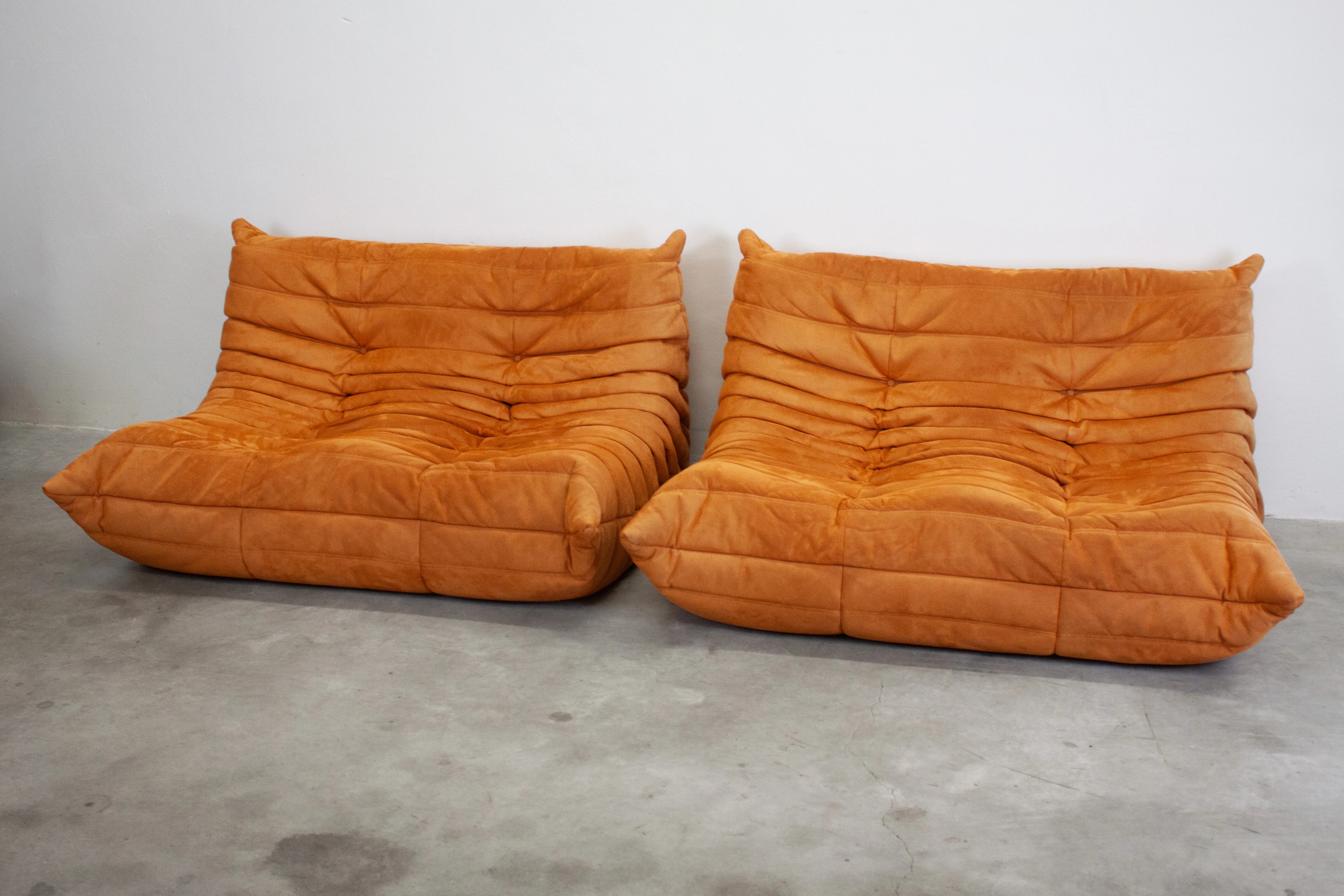 Ligne Roset Togo 2 Seater Sofa by Michel Ducaroy (Orange) - Image 3