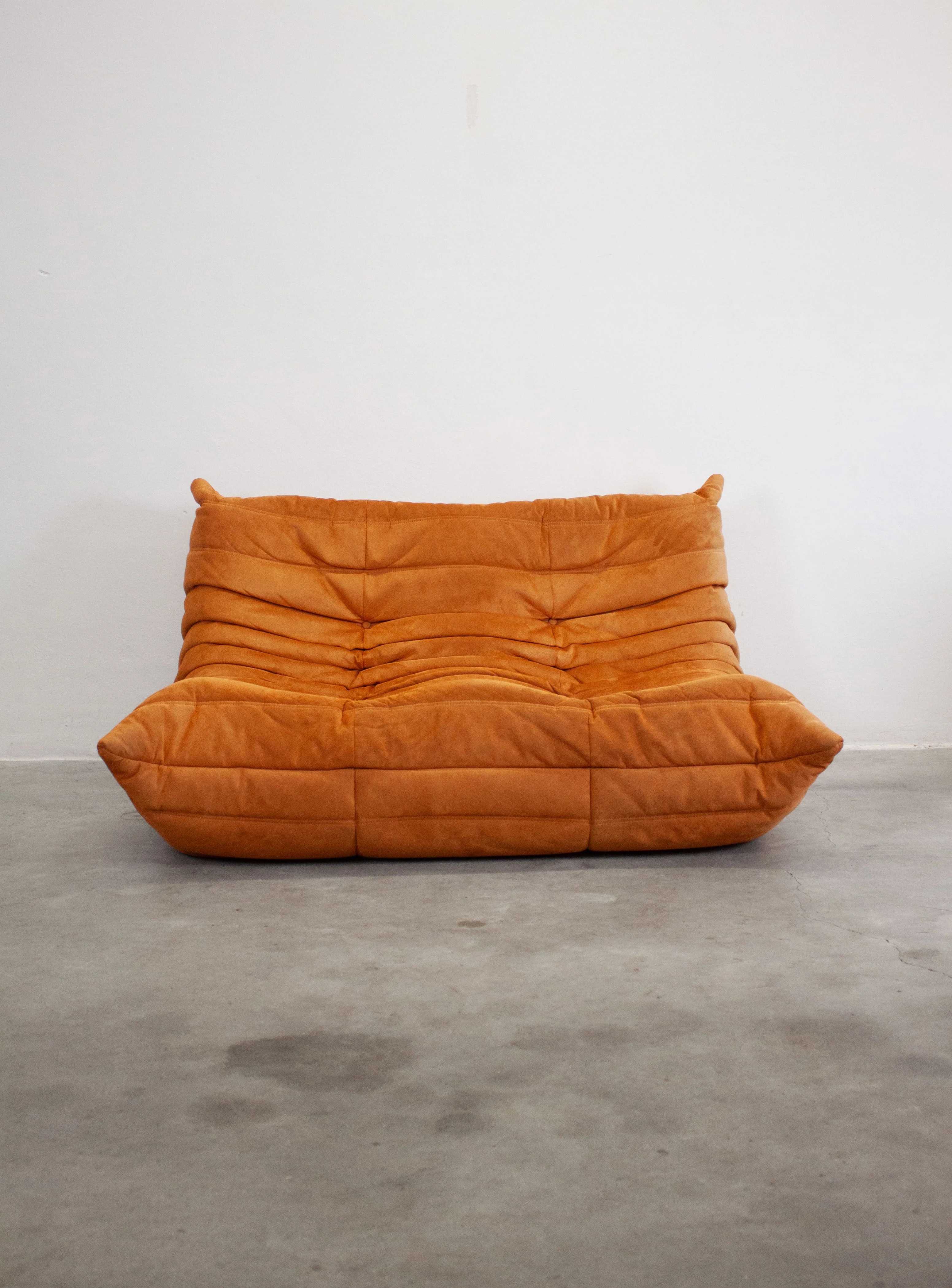 Ligne Roset Togo 2 Seater Sofa by Michel Ducaroy (Orange) - Image 5