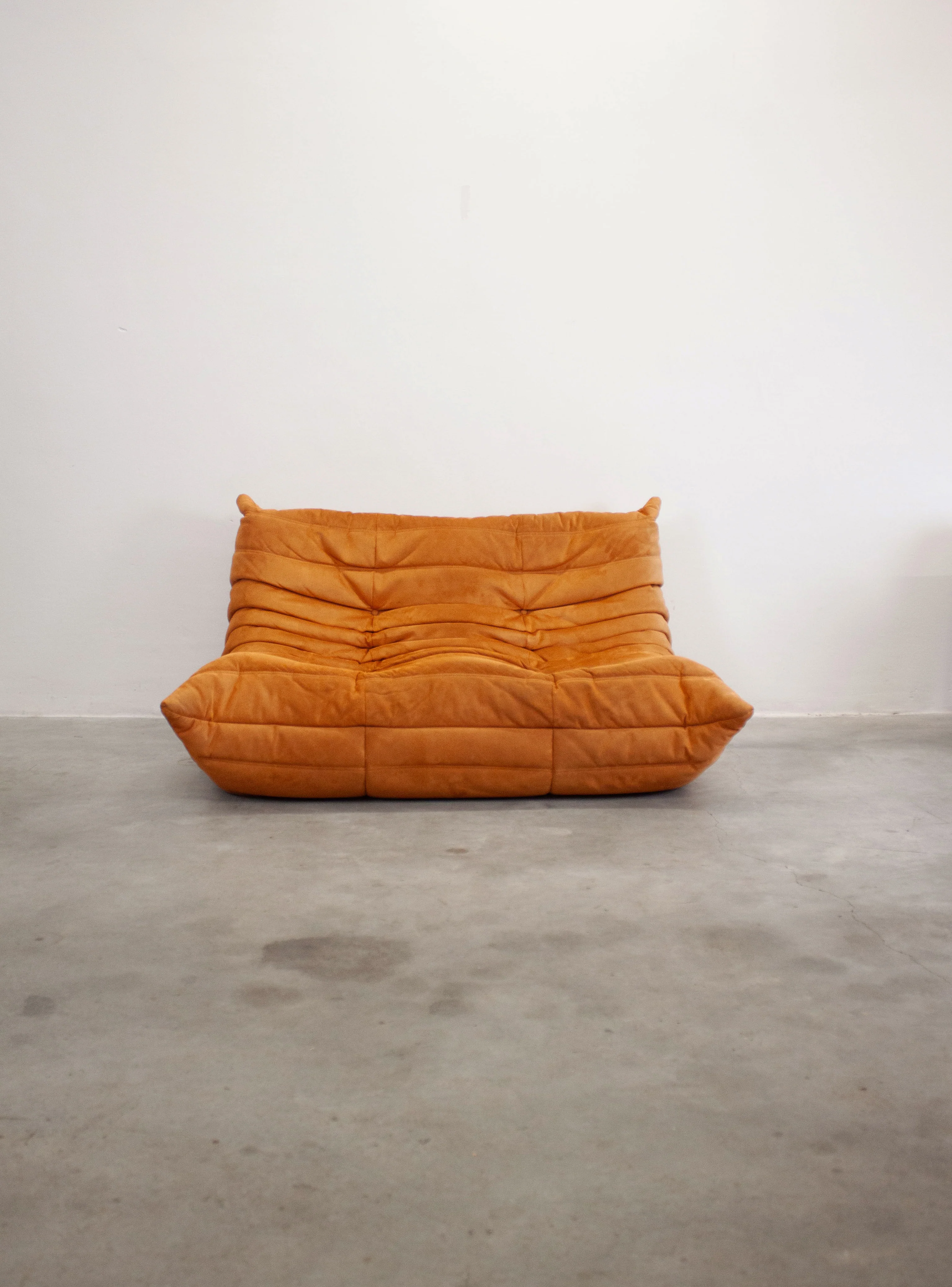 Ligne Roset Togo 2 Seater Sofa by Michel Ducaroy (Orange) - Image 7