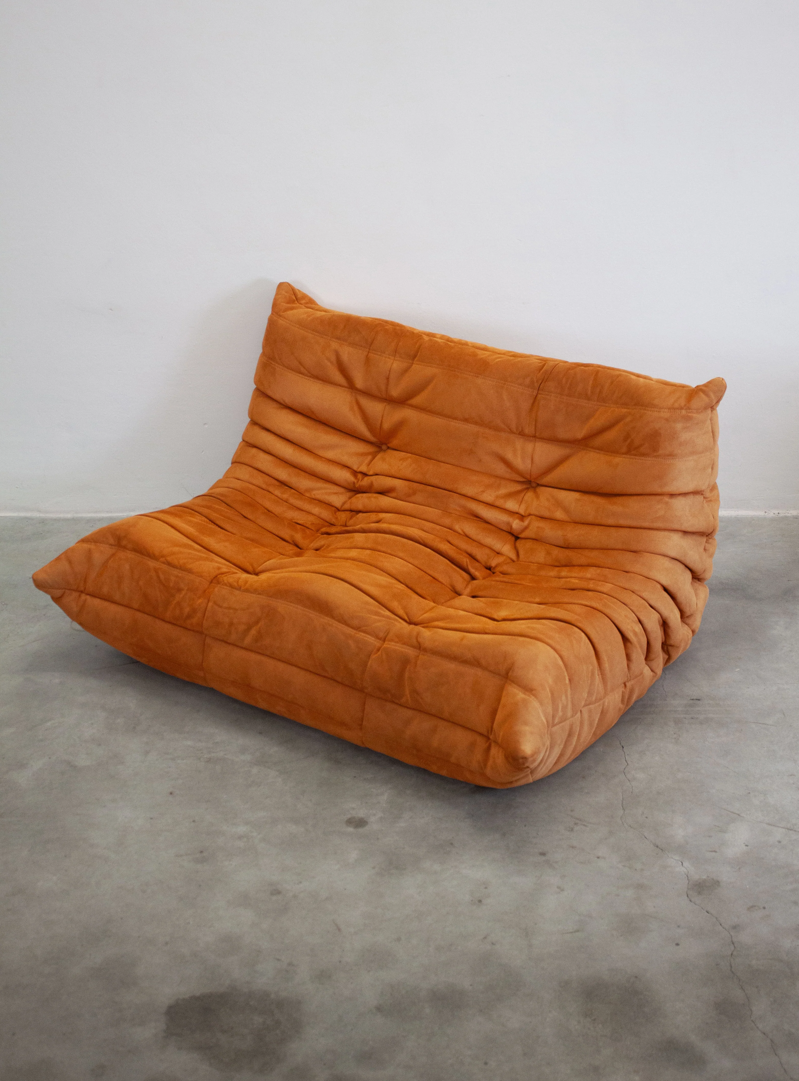 Ligne Roset Togo 2 Seater Sofa by Michel Ducaroy (Orange) - Image 9