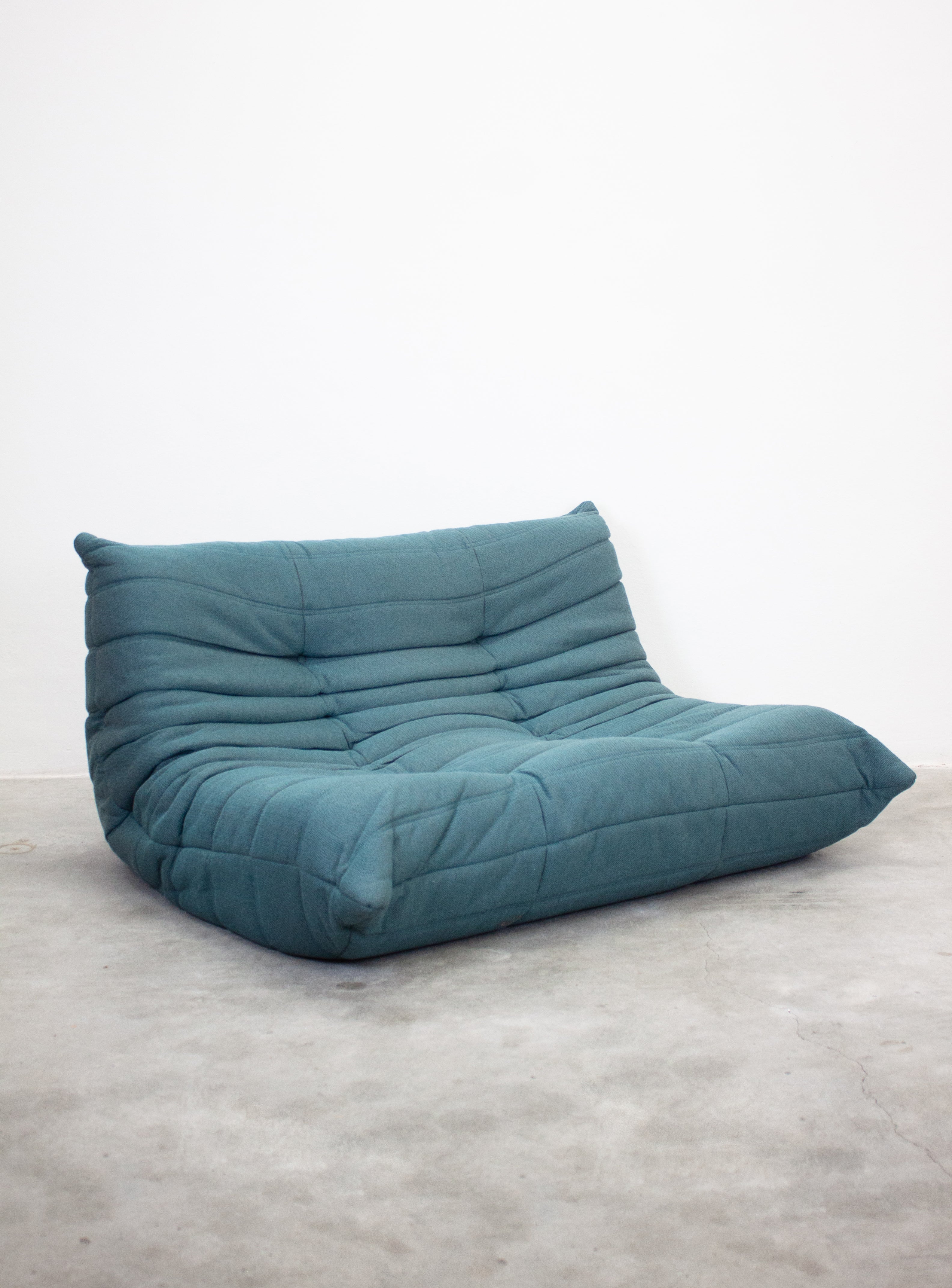 Ligne Roset Togo 2 Seater Sofa by Michel Ducaroy (Teal Green)