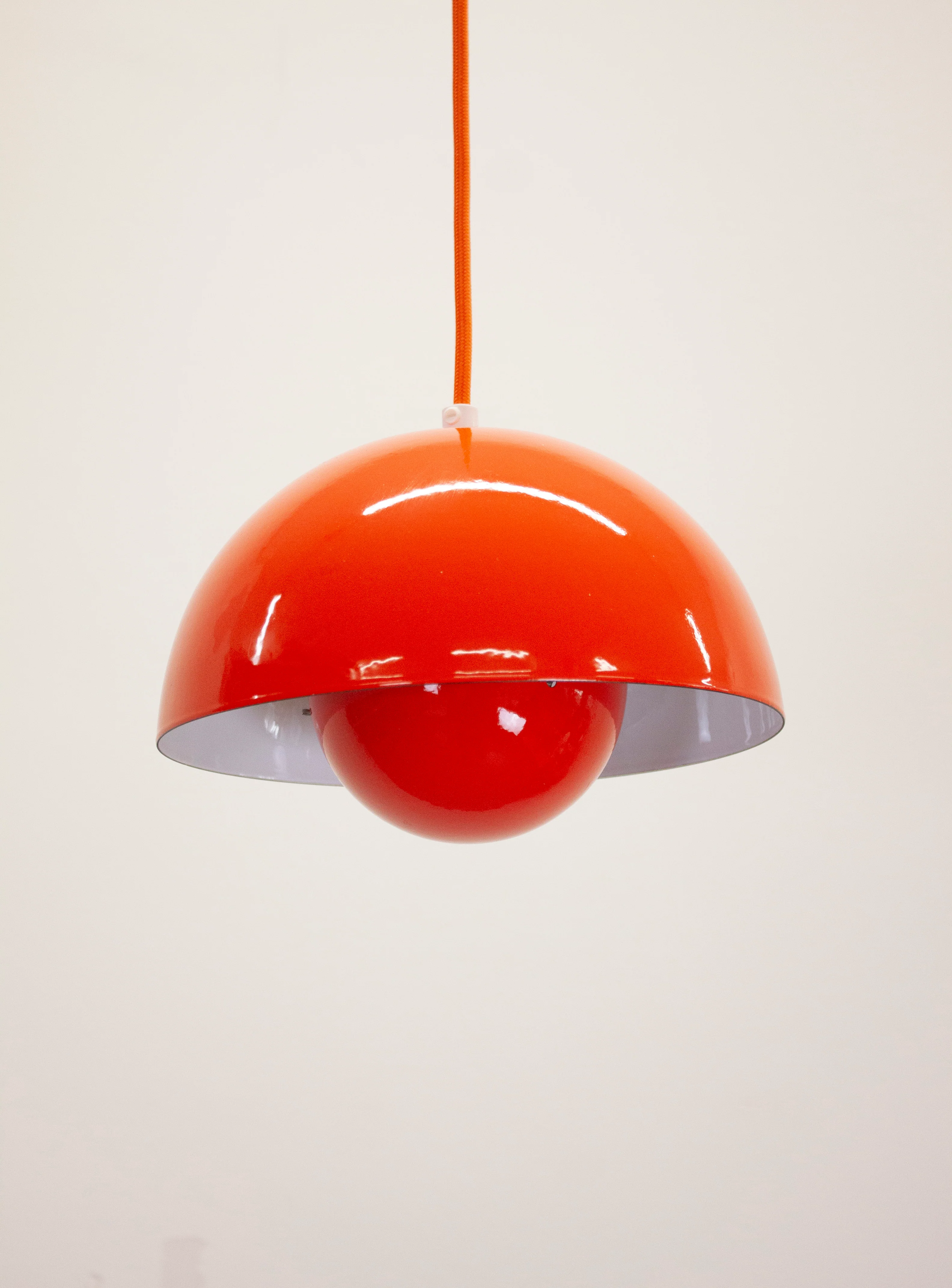 Louis Poulsen Flowerpot Pendant Lamp by Verner Panton (Orange) - Image 10
