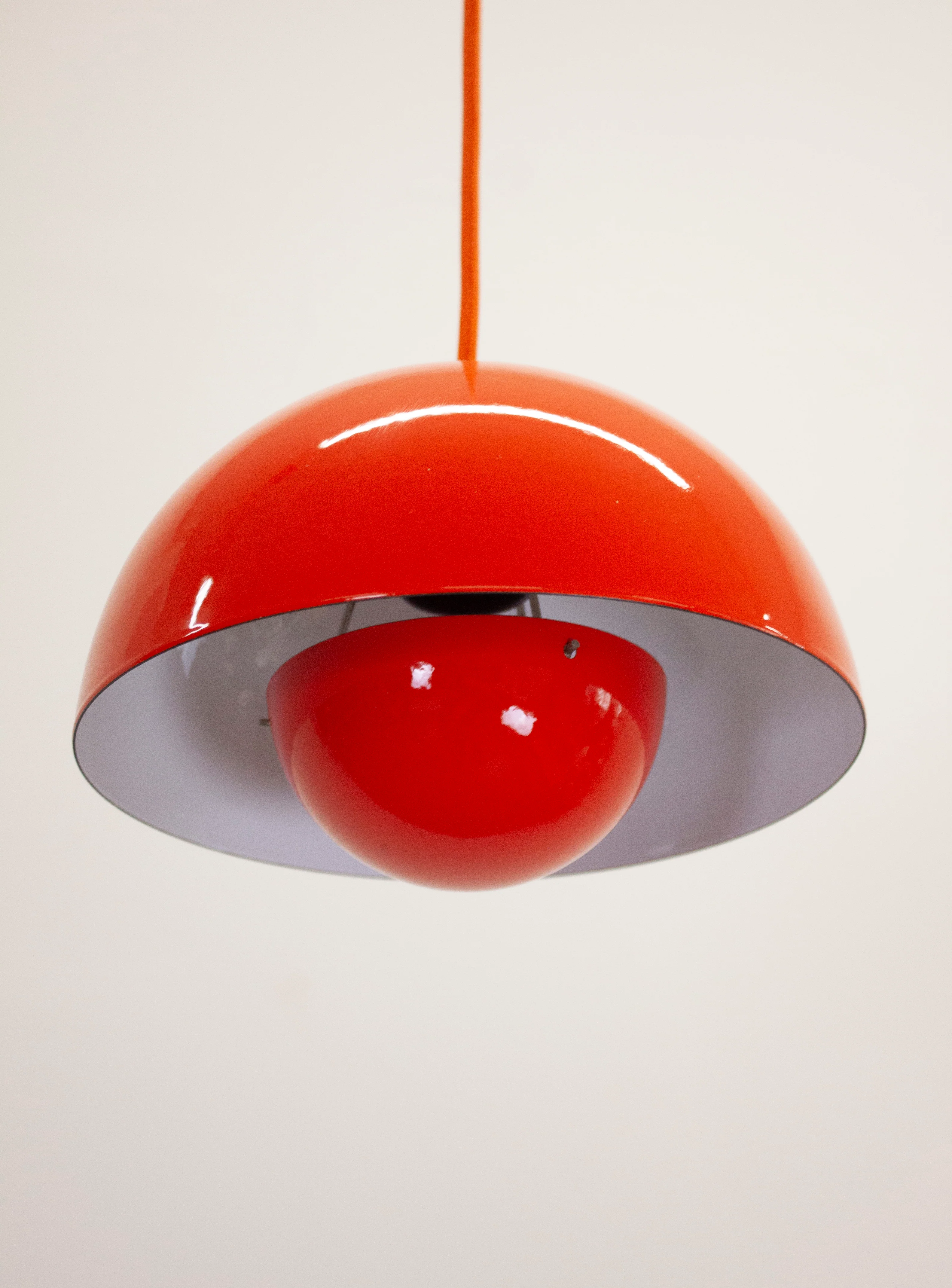 Louis Poulsen Flowerpot Pendant Lamp by Verner Panton (Orange) - Image 11