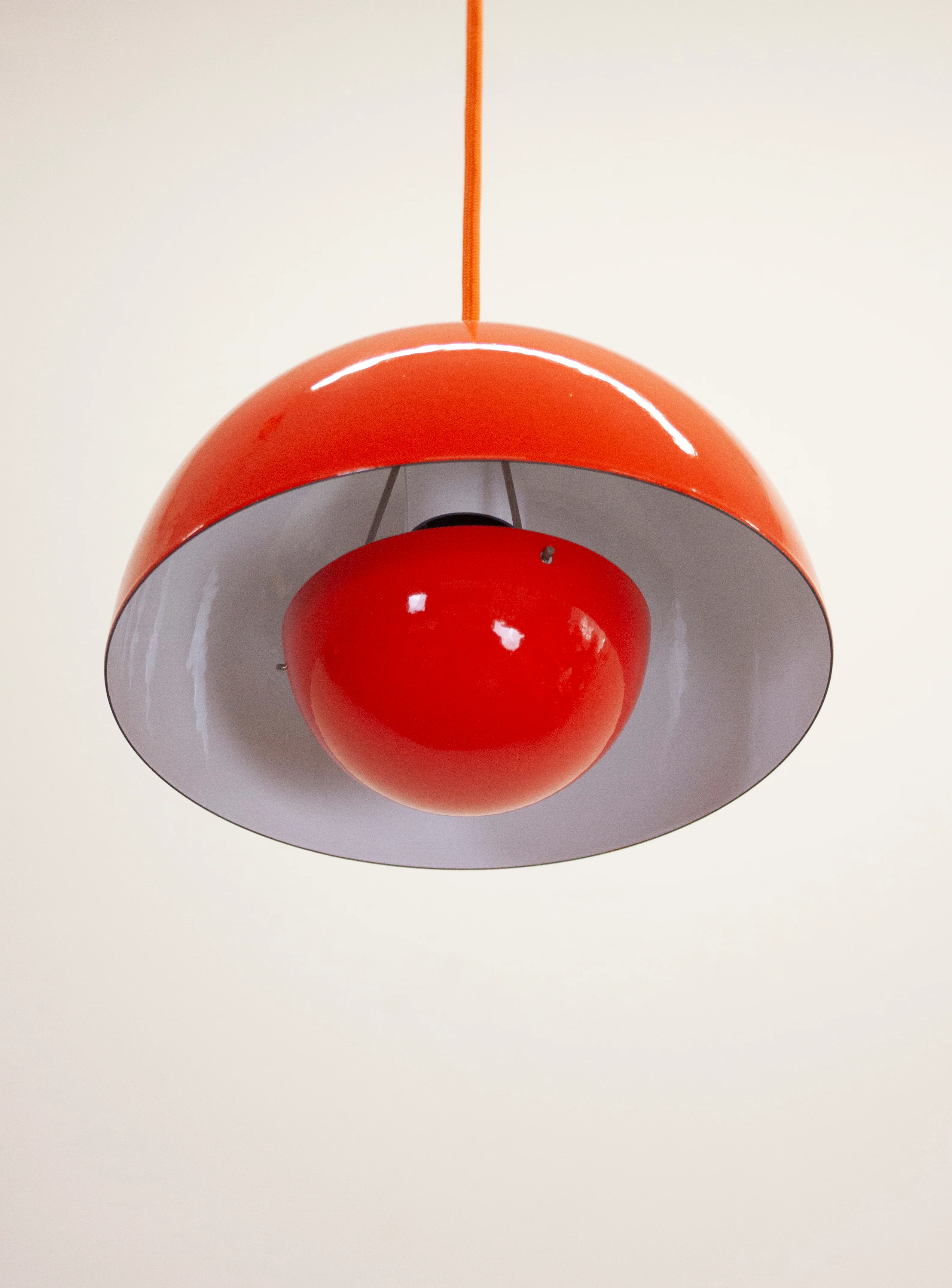 Louis Poulsen Flowerpot Pendant Lamp by Verner Panton (Orange) - Image 12