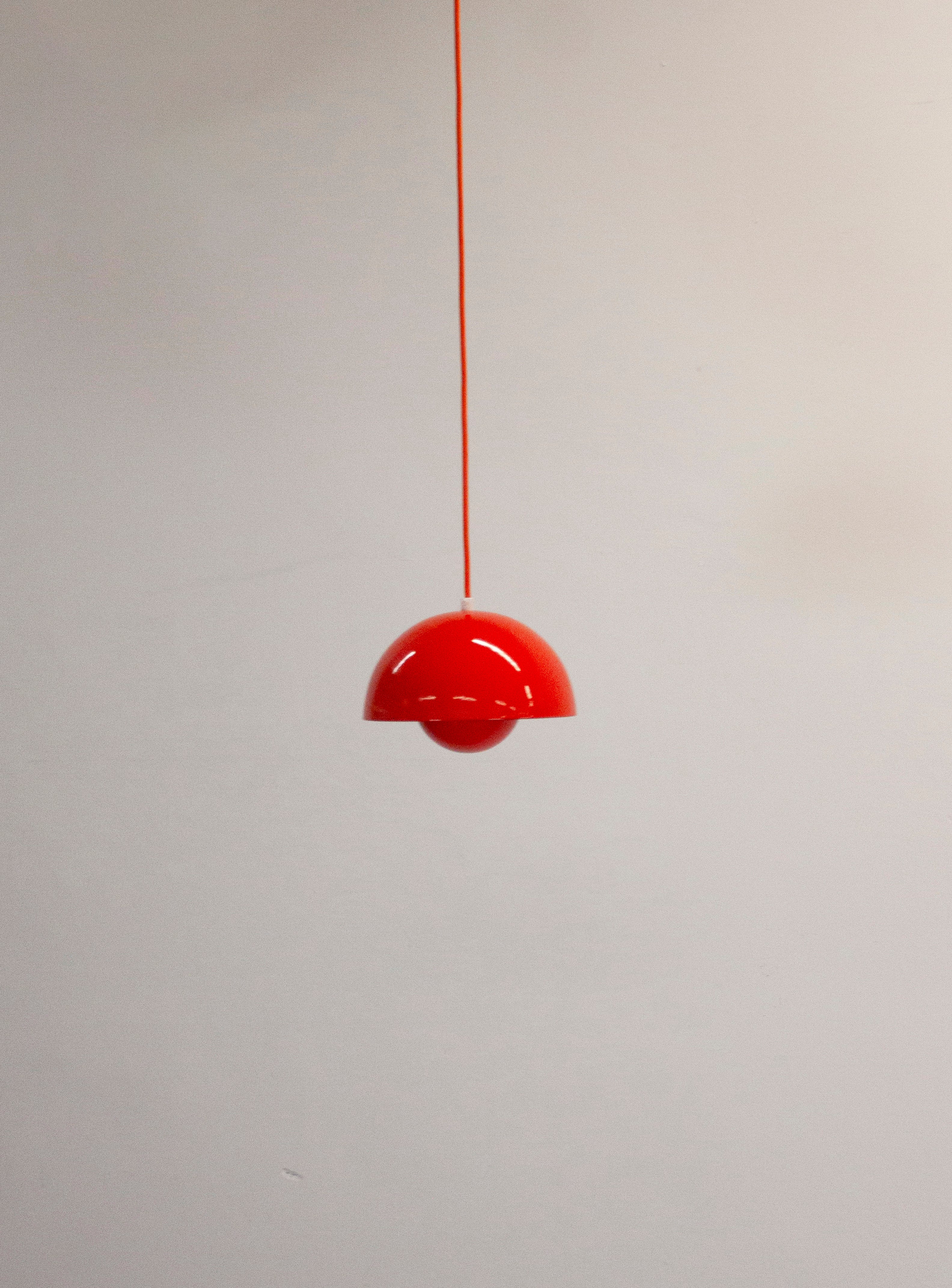 Louis Poulsen Flowerpot Pendant Lamp by Verner Panton (Orange) - Image 15