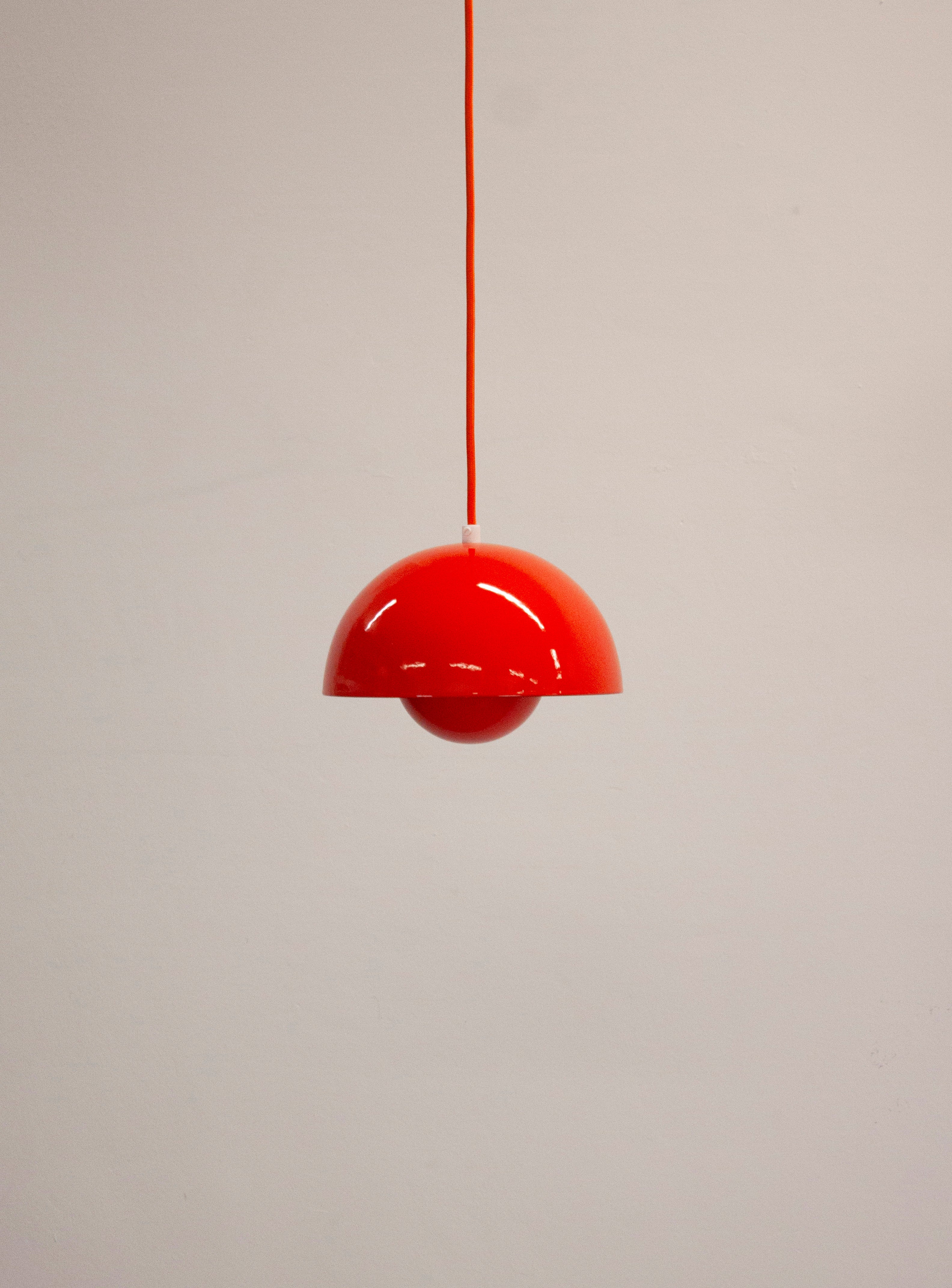 Louis Poulsen Flowerpot Pendant Lamp by Verner Panton (Orange) - Image 3