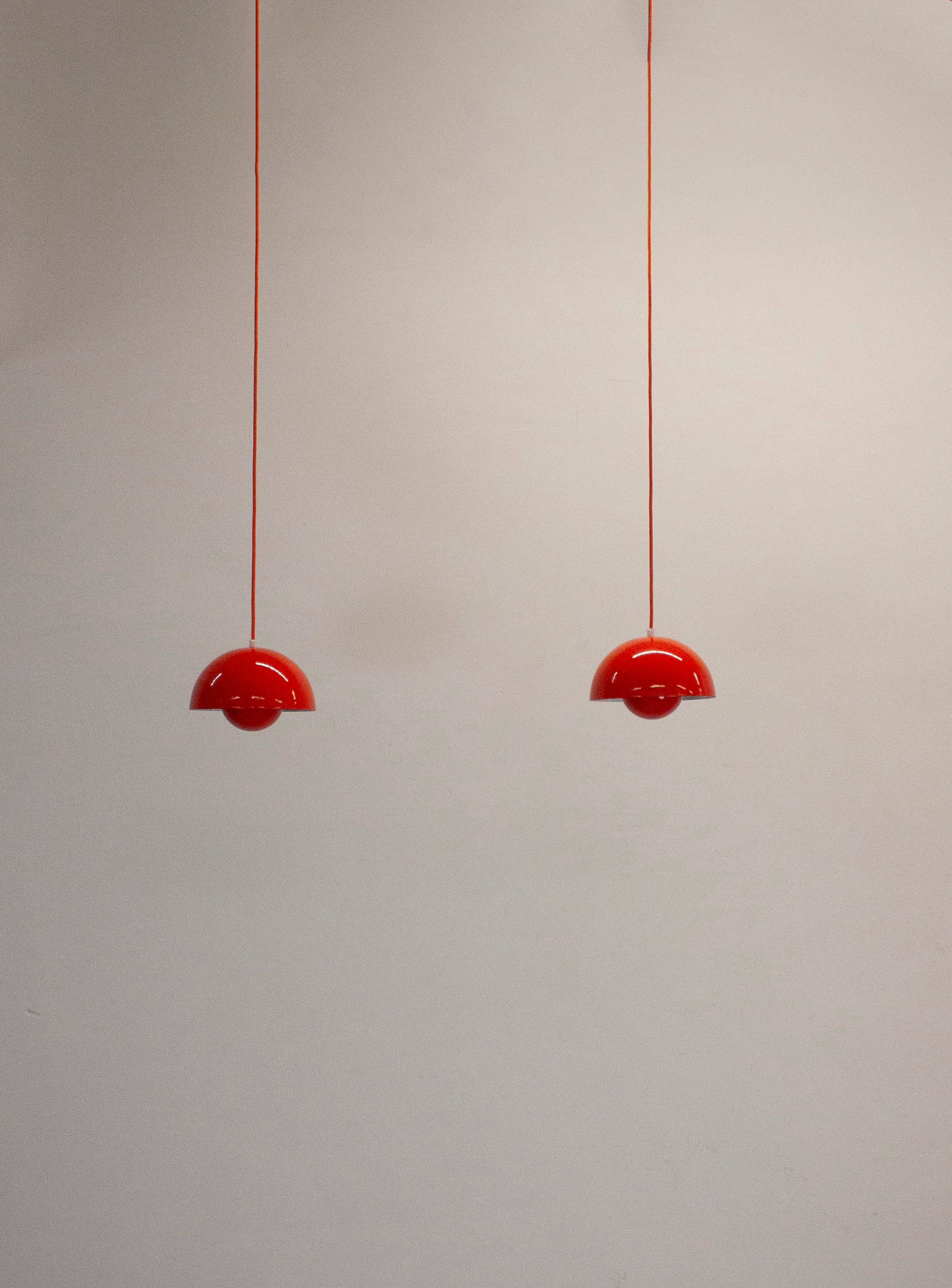 Louis Poulsen Flowerpot Pendant Lamp by Verner Panton (Orange) - Image 4