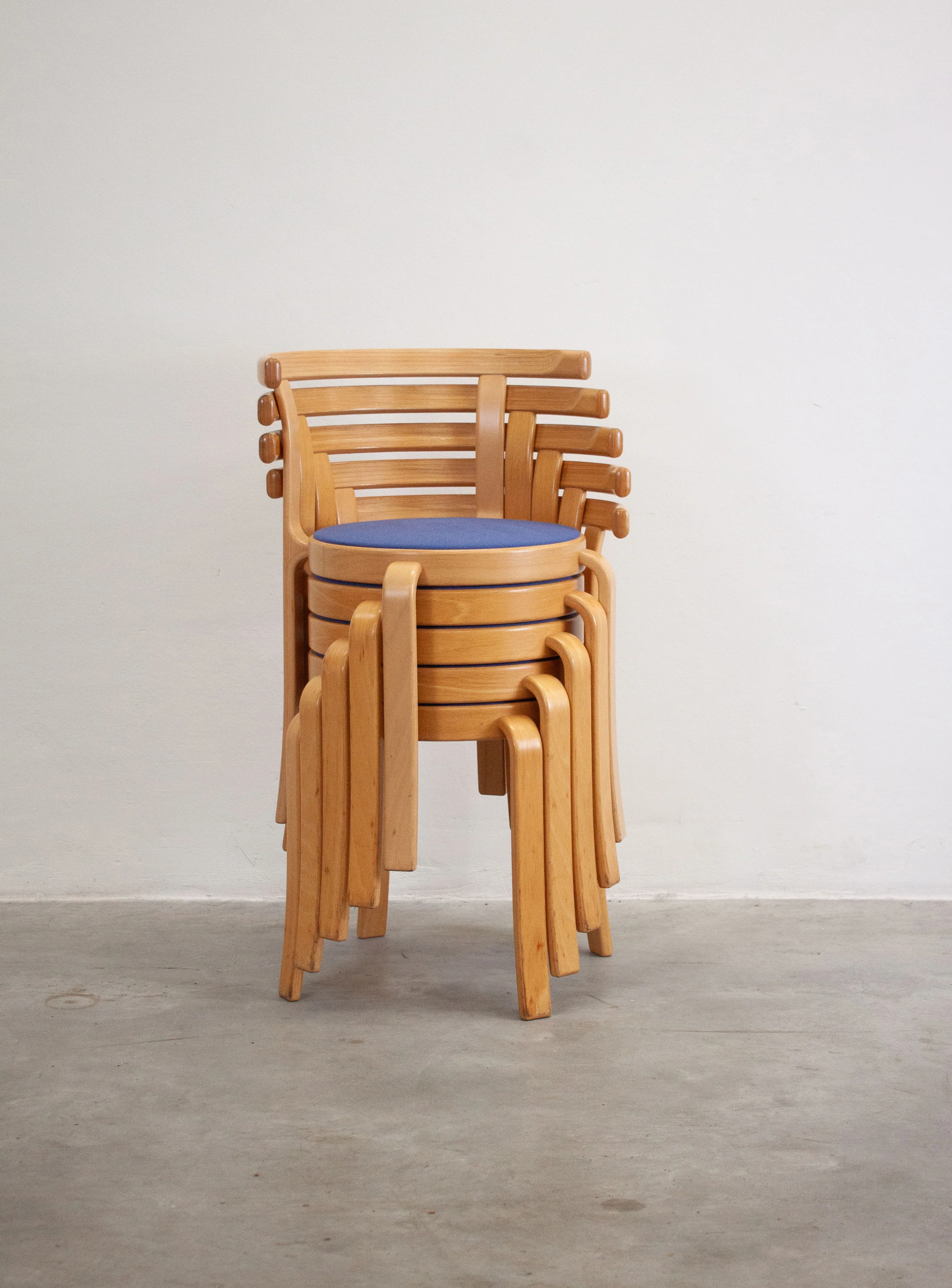 Magnus Olesen 8000 Dining Chairs by Rud Thygesen & Johnny Sørensen (Blue) - Image 14