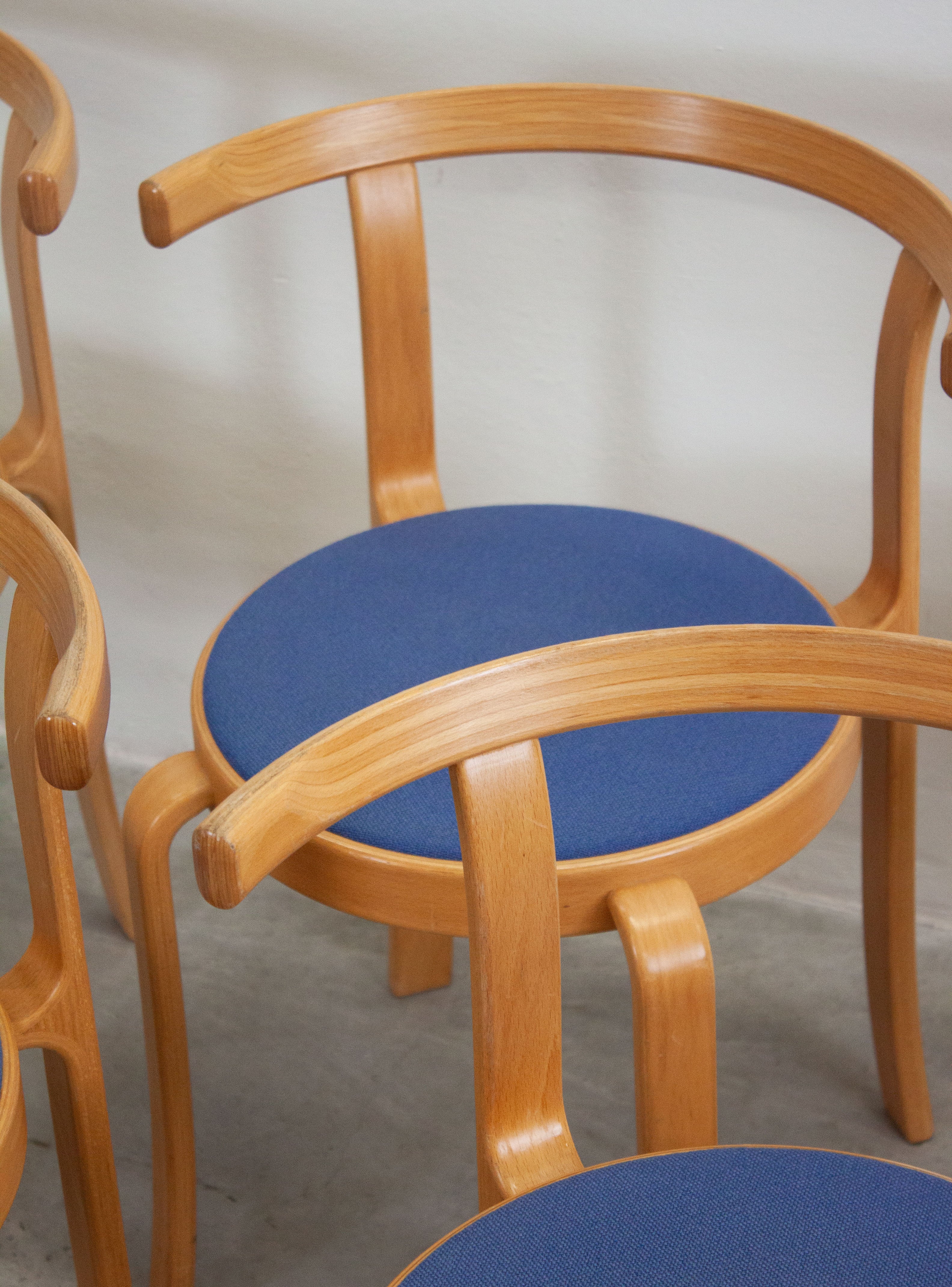Magnus Olesen 8000 Dining Chairs by Rud Thygesen & Johnny Sørensen (Blue) - Image 20