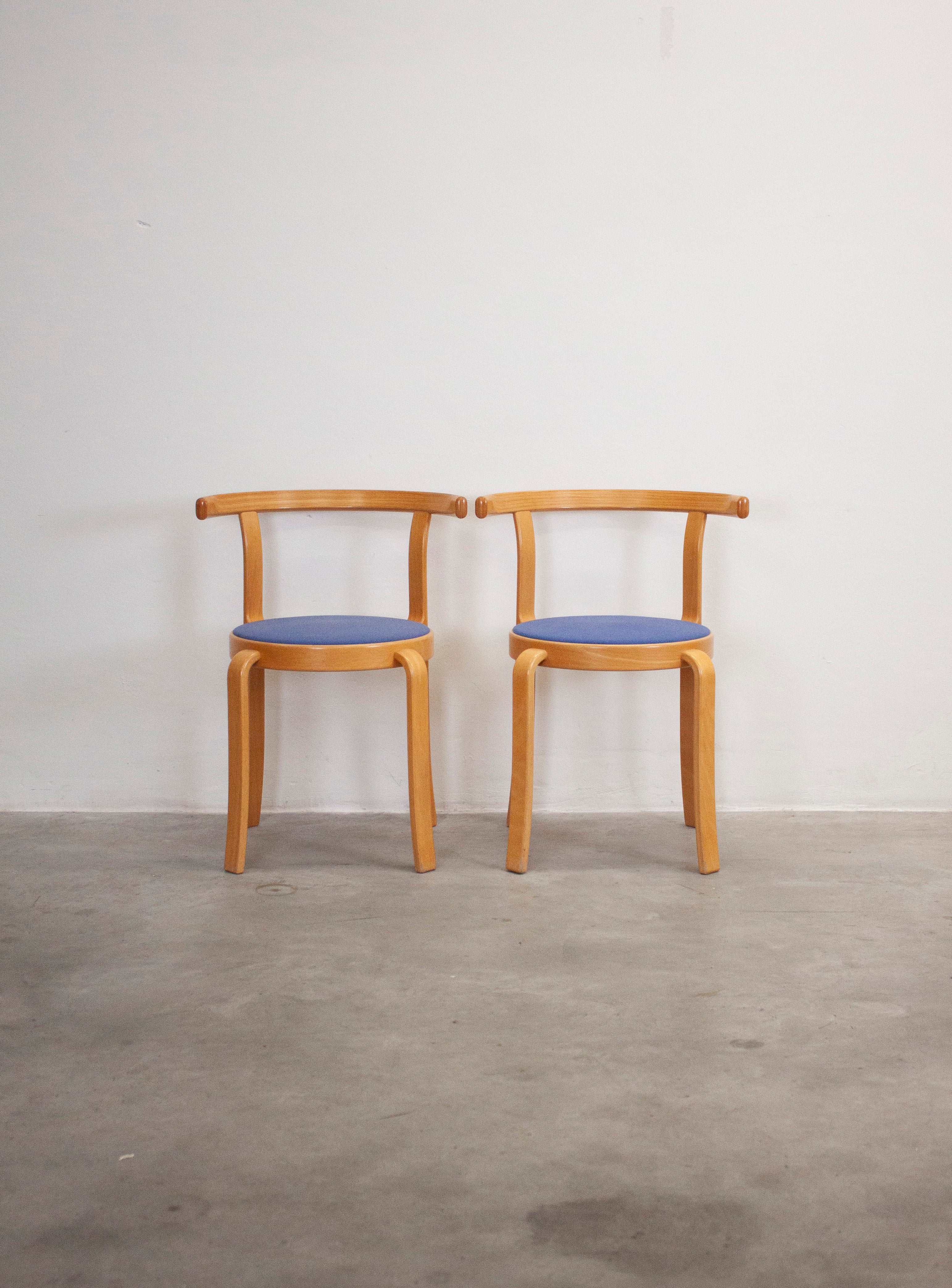 Magnus Olesen 8000 Dining Chairs by Rud Thygesen & Johnny Sørensen (Blue) - Image 3