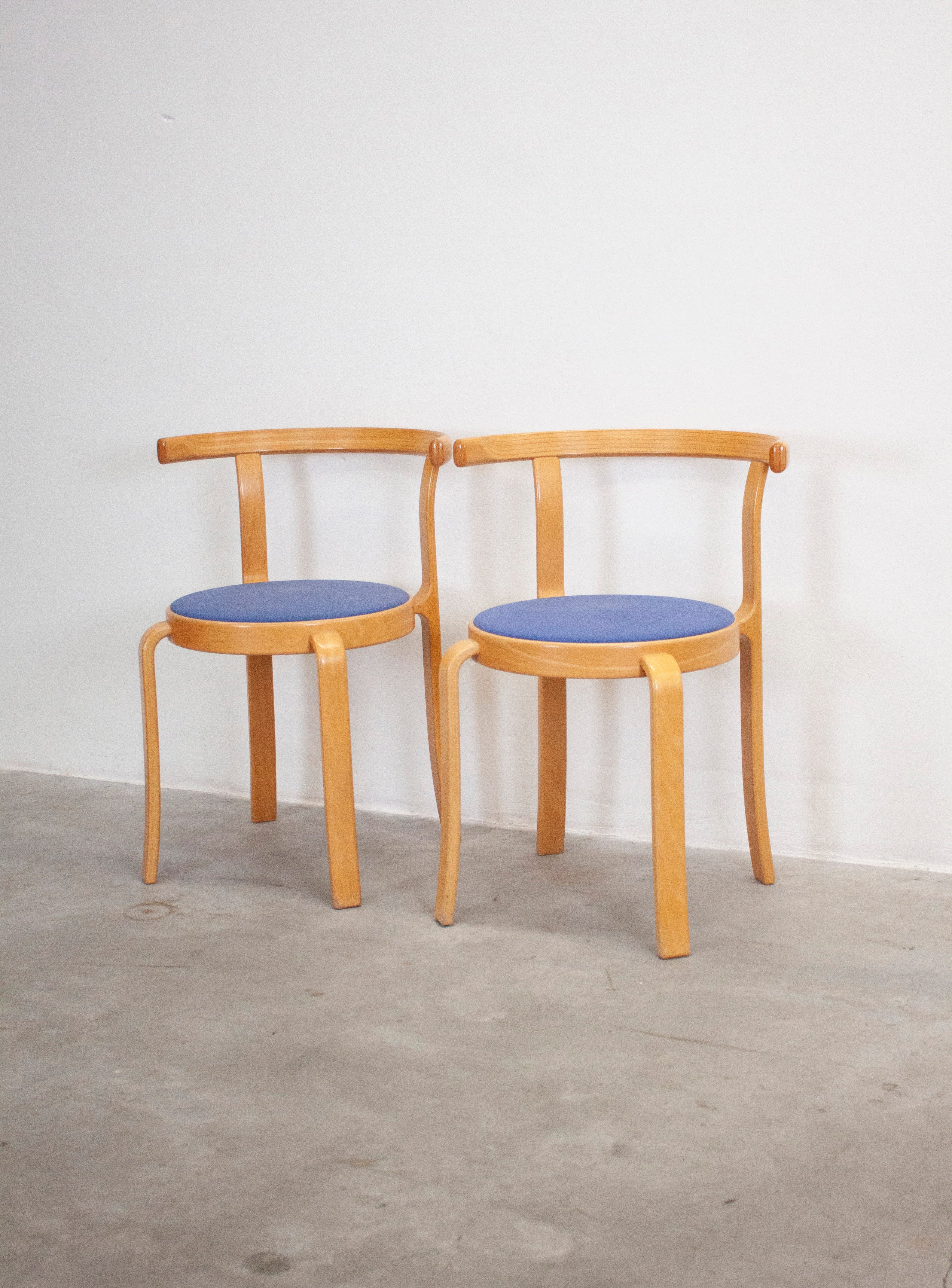 Magnus Olesen 8000 Dining Chairs by Rud Thygesen & Johnny Sørensen (Blue) - Image 4