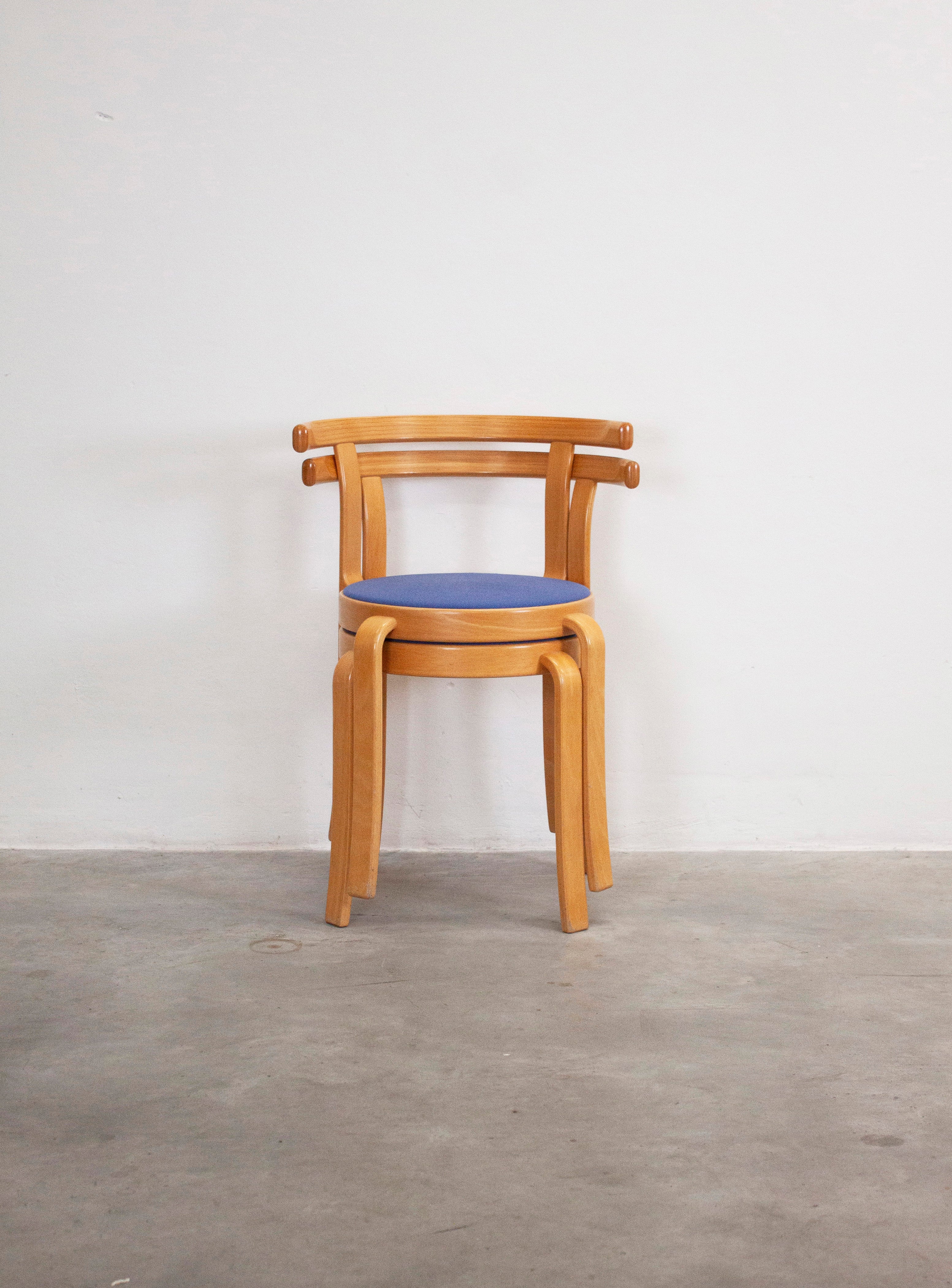 Magnus Olesen 8000 Dining Chairs by Rud Thygesen & Johnny Sørensen (Blue) - Image 5