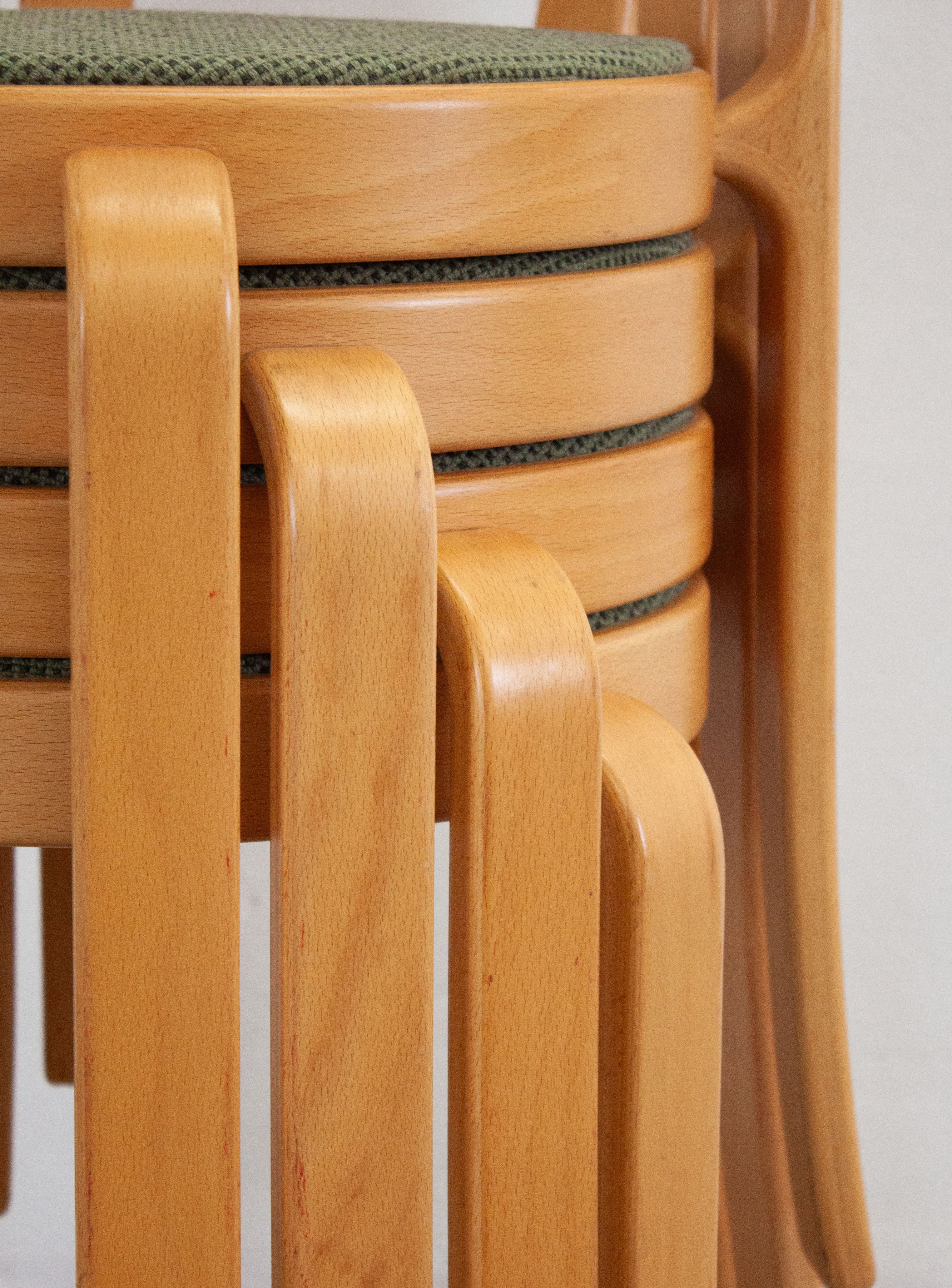 Magnus Olesen 8000 Dining Chairs by Rud Thygesen & Johnny Sørensen (Green) - Image 11