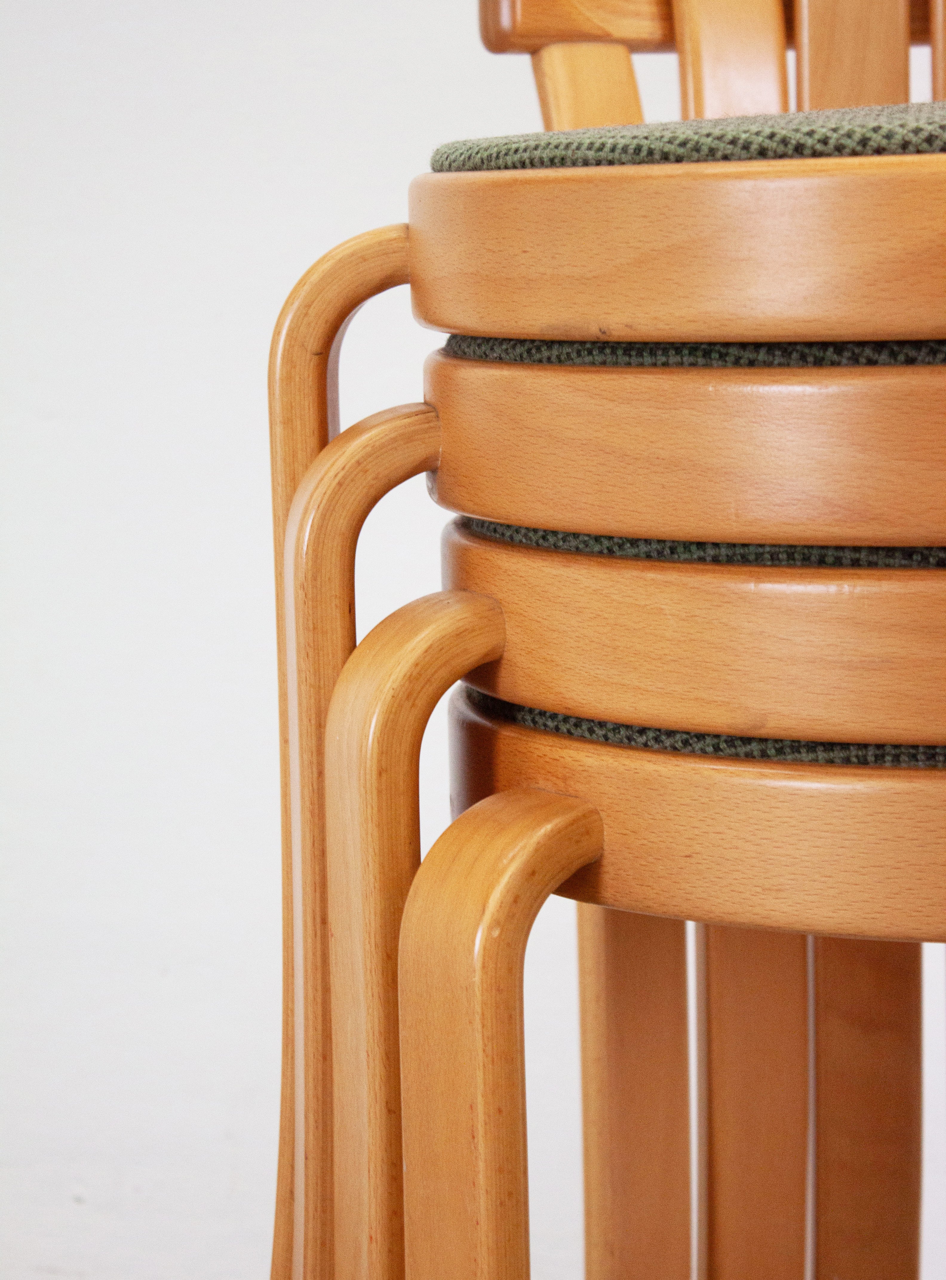 Magnus Olesen 8000 Dining Chairs by Rud Thygesen & Johnny Sørensen (Green) - Image 8