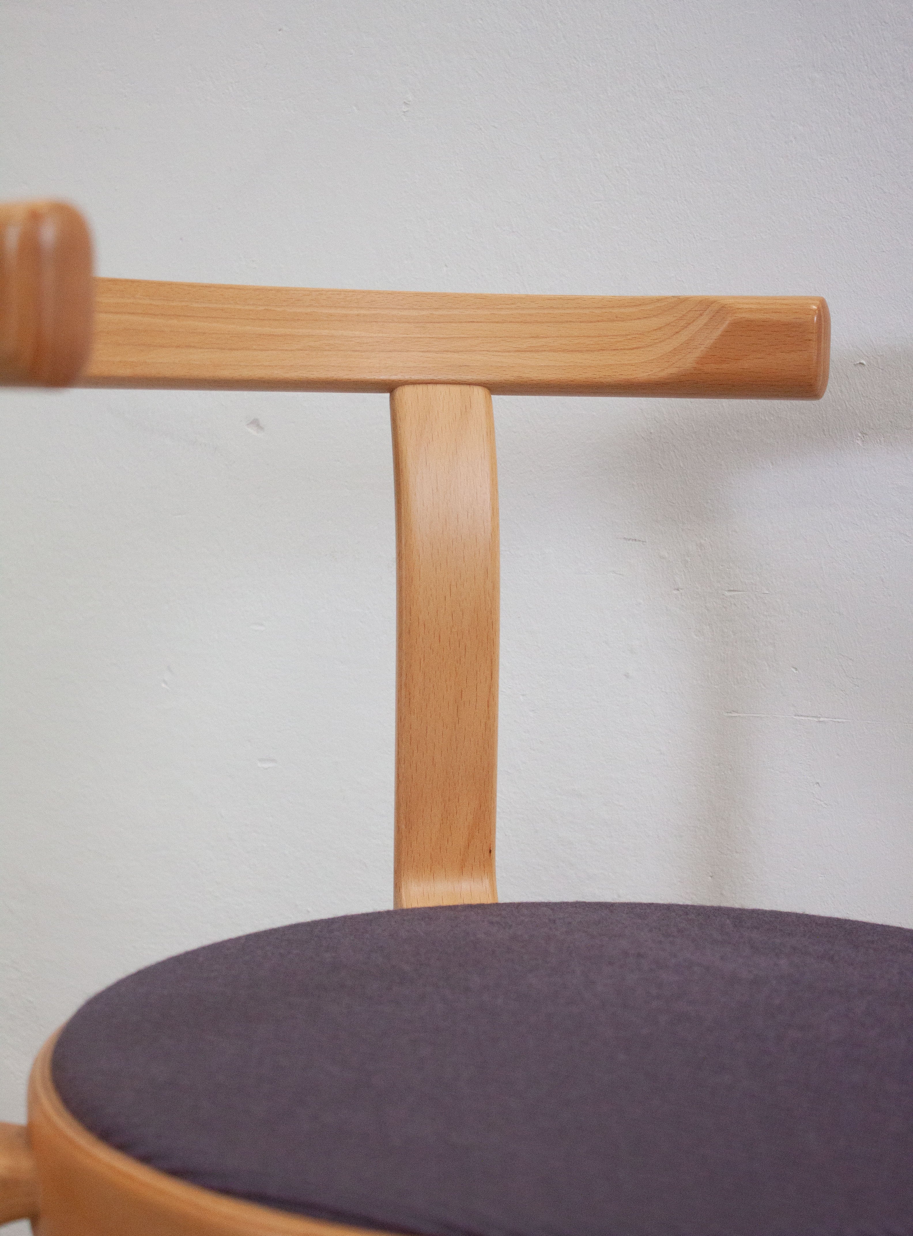 Magnus Olesen 8000 Dining Chairs by Rud Thygesen & Johnny Sørensen (Purple/Grey) - Image 11