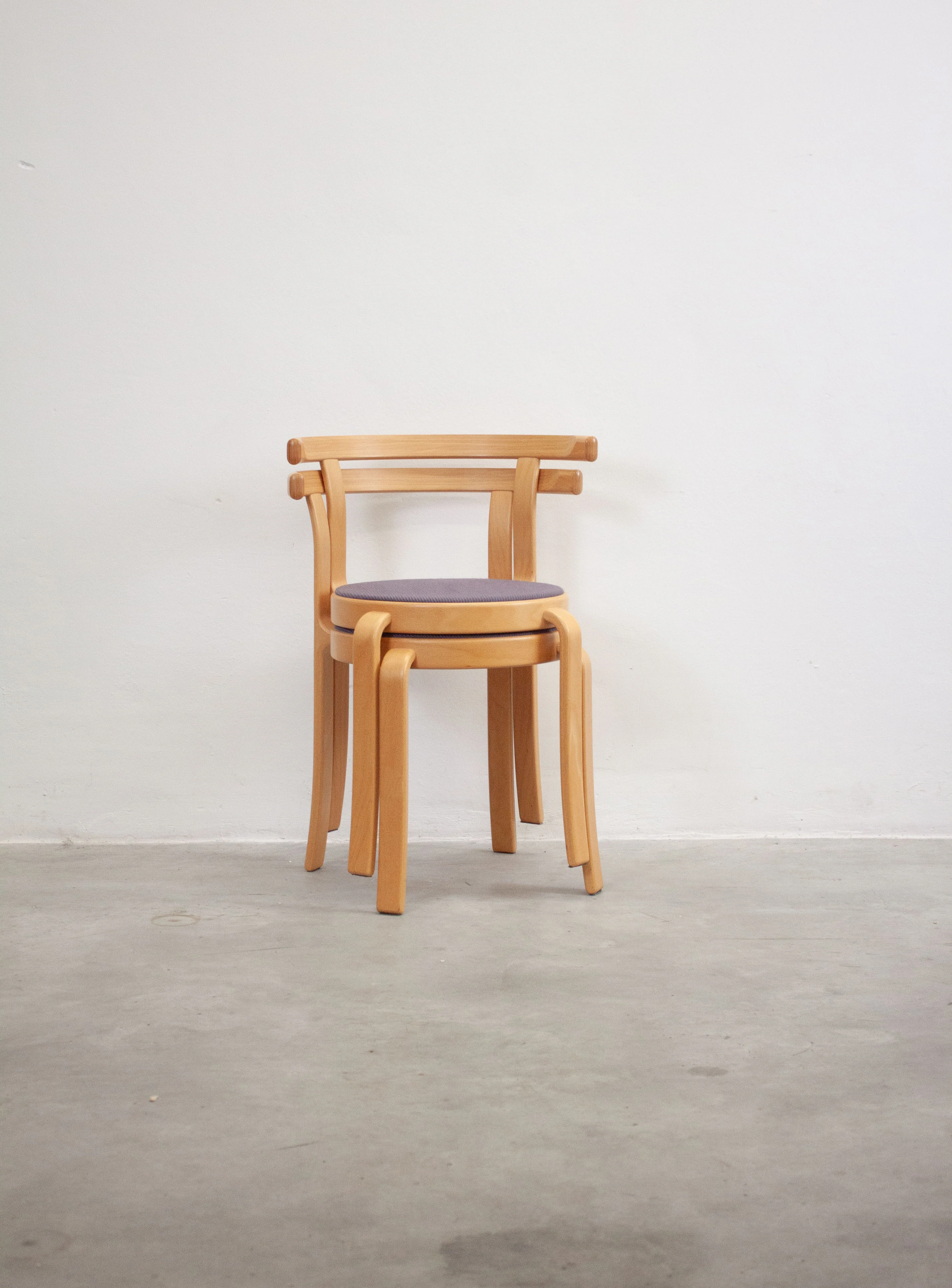 Magnus Olesen 8000 Dining Chairs by Rud Thygesen & Johnny Sørensen (Purple/Grey) - Image 17