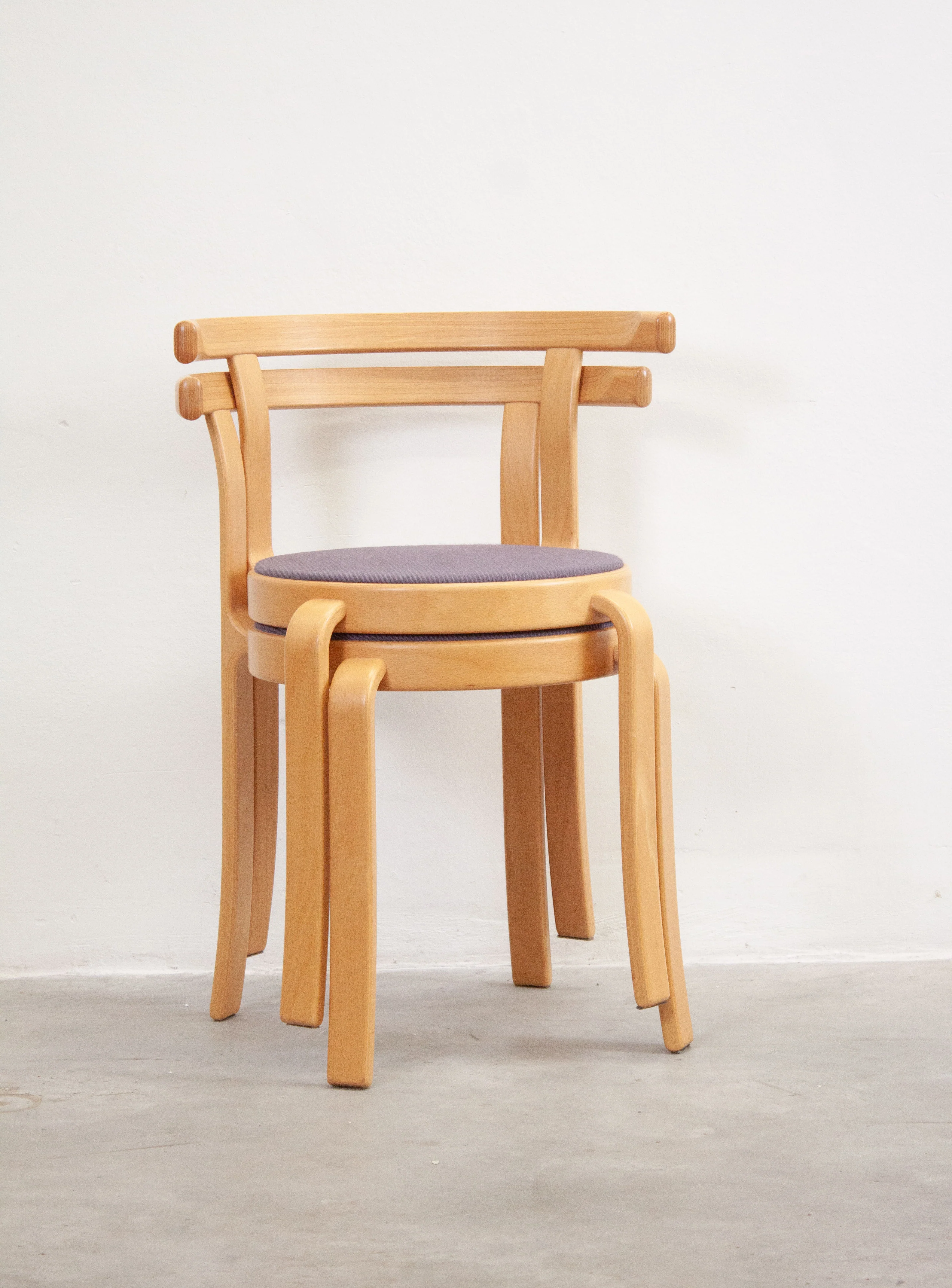 Magnus Olesen 8000 Dining Chairs by Rud Thygesen & Johnny Sørensen (Purple/Grey) - Image 2