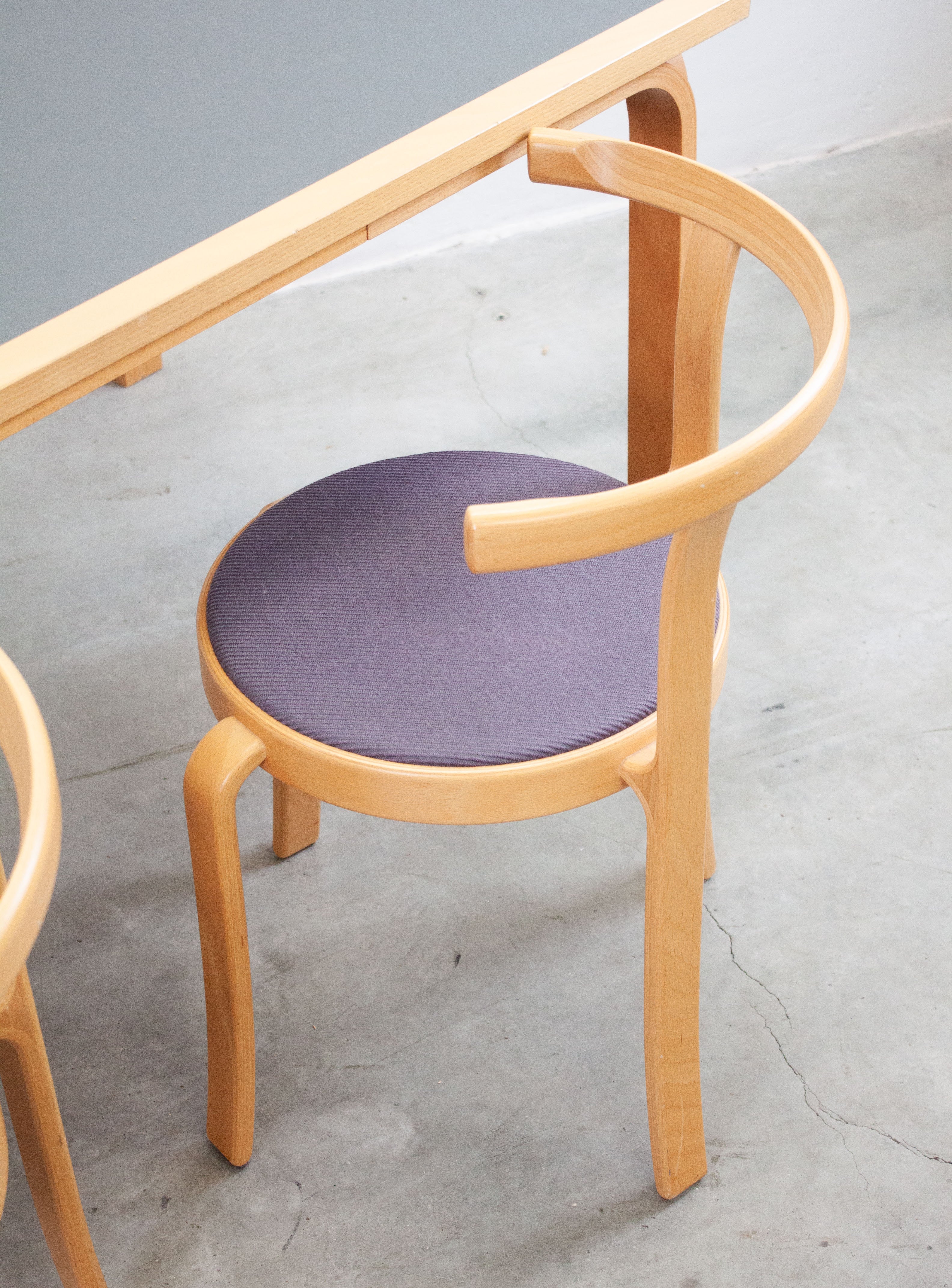 Magnus Olesen 8000 Dining Chairs by Rud Thygesen & Johnny Sørensen (Purple/Grey) - Image 20