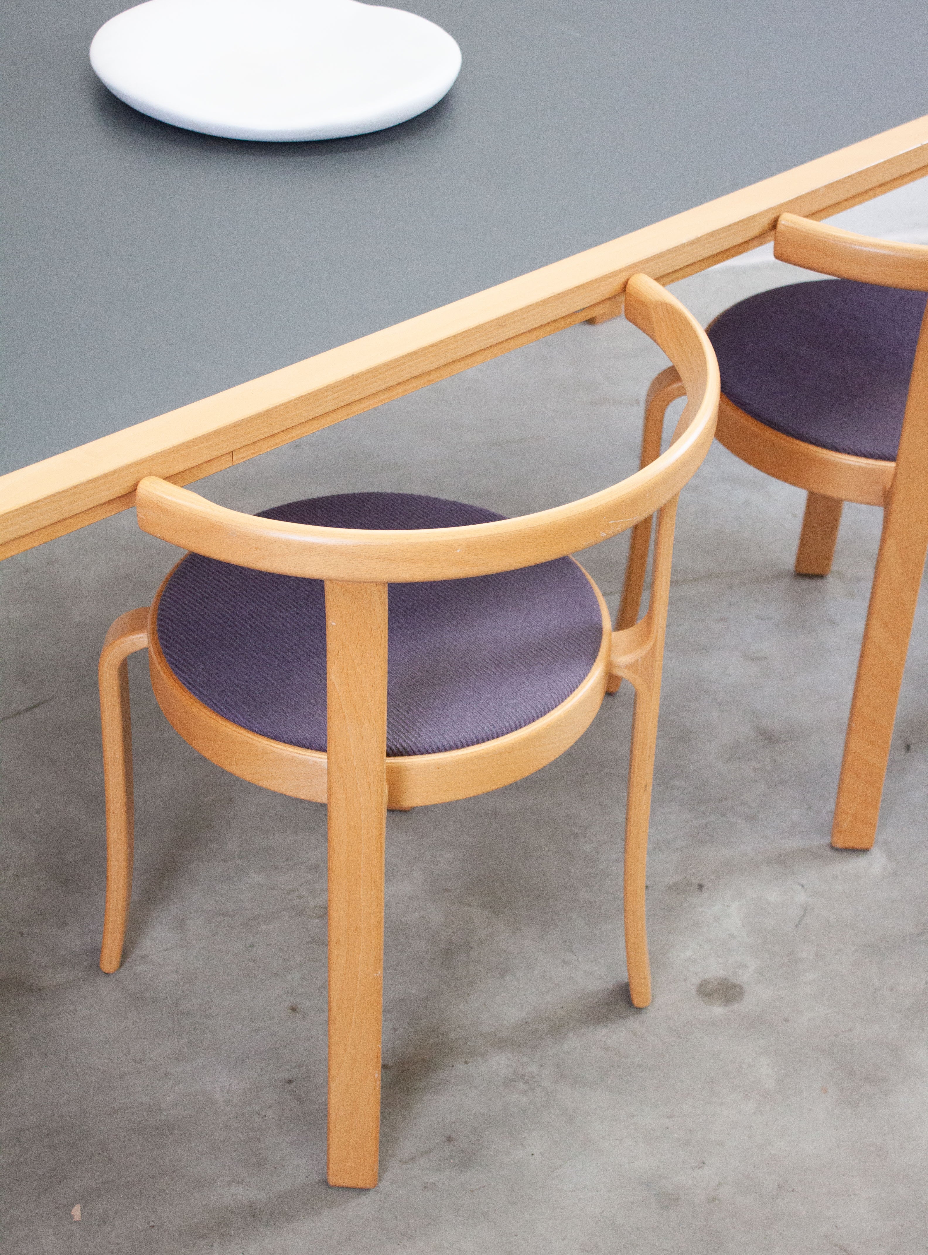 Magnus Olesen 8000 Dining Chairs by Rud Thygesen & Johnny Sørensen (Purple/Grey) - Image 21