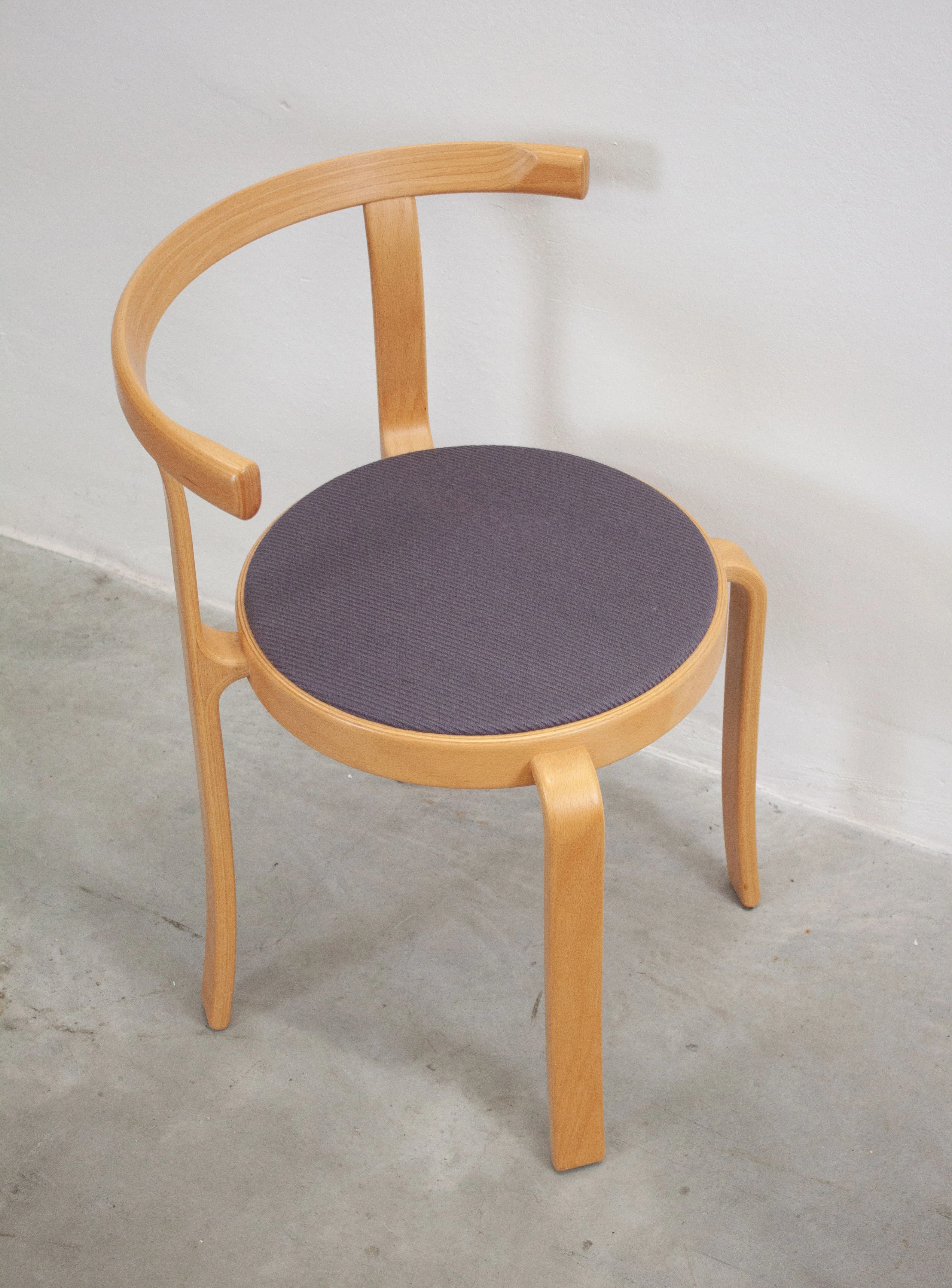 Magnus Olesen 8000 Dining Chairs by Rud Thygesen & Johnny Sørensen (Purple/Grey) - Image 9