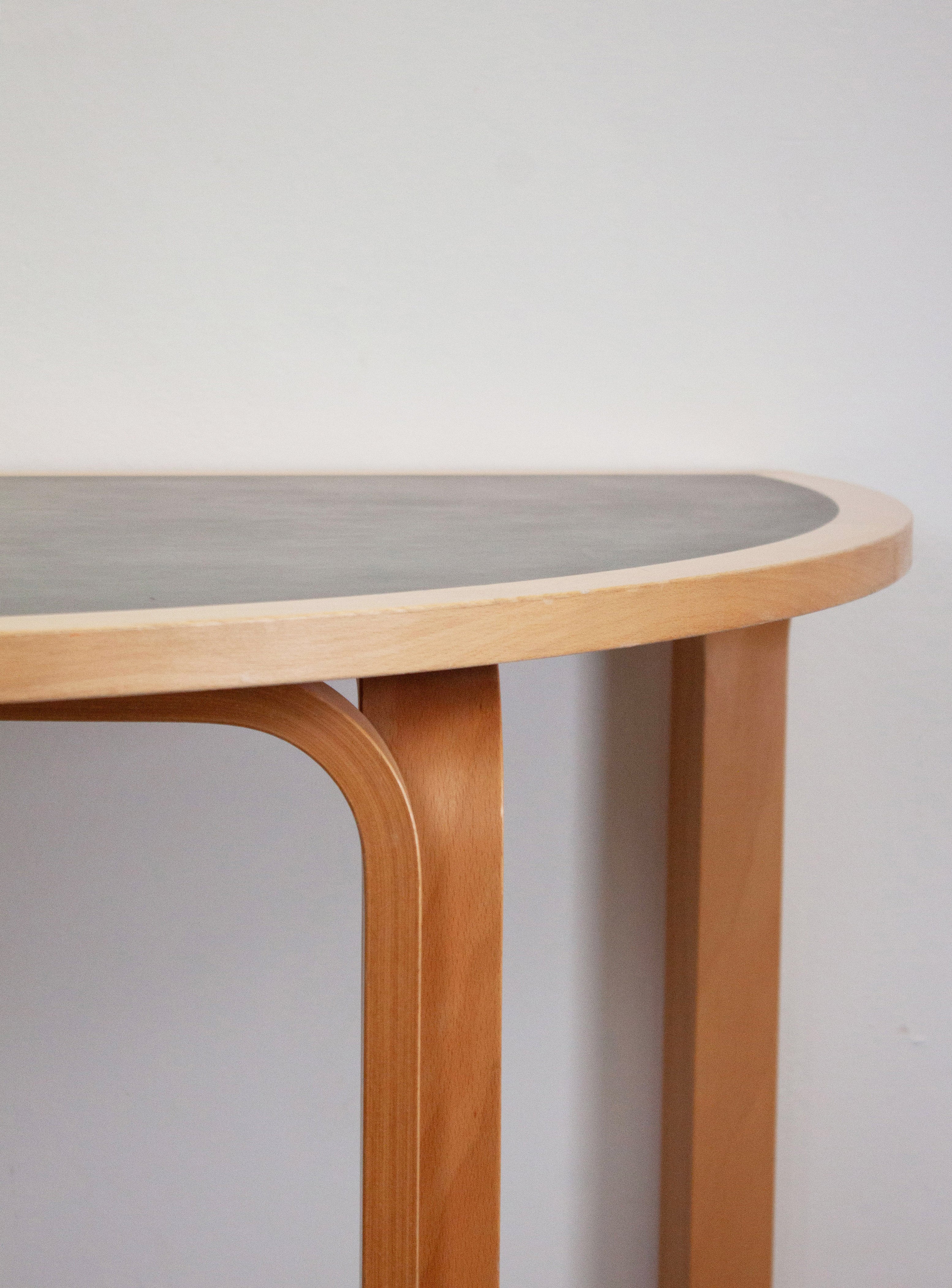 Magnus Olesen Half Round Dining Table by Rud Thygesen & Johnny Sørensen (Dark Grey) - Image 18