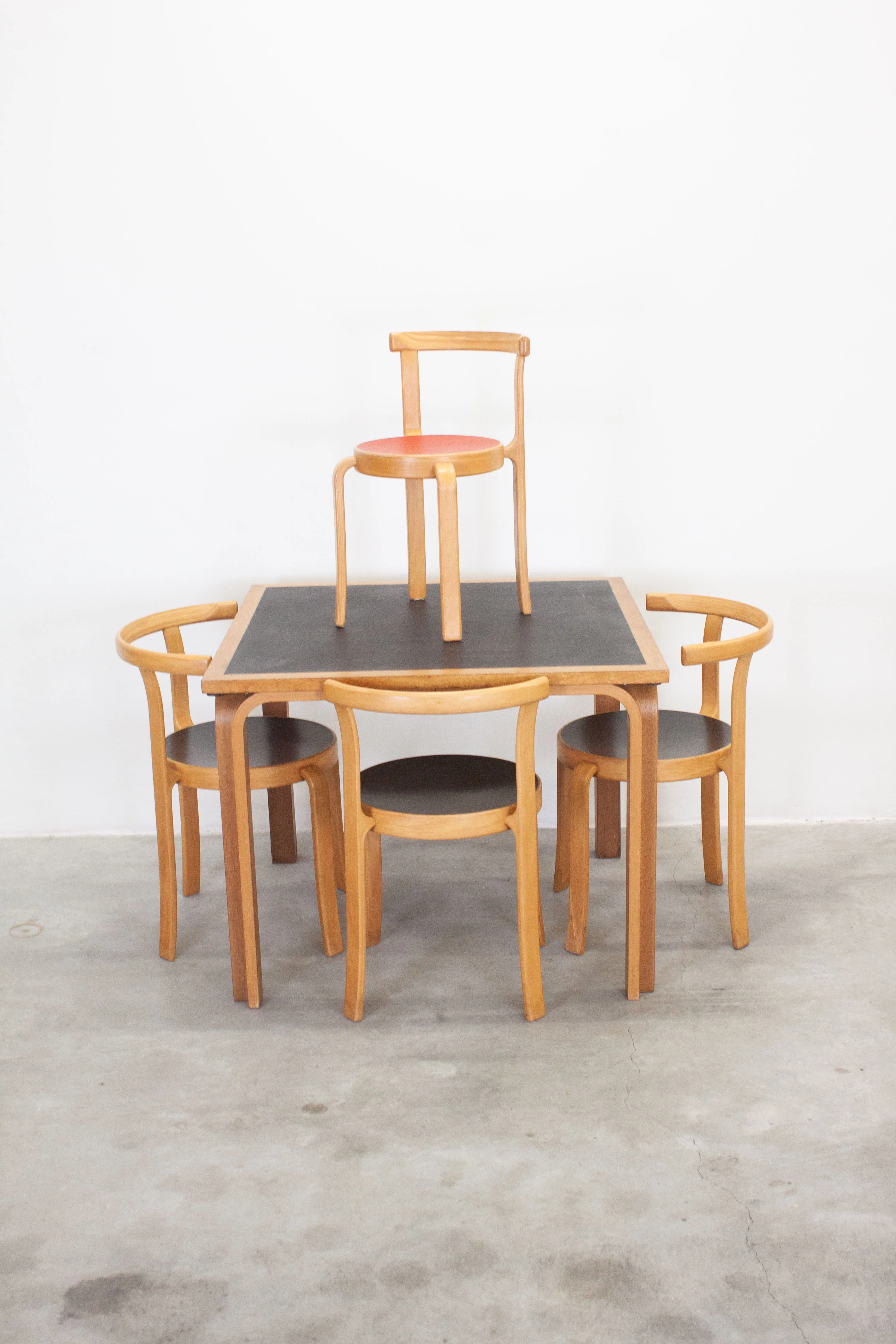 Magnus Olesen Model 8000 Kids Dining Chair by Rud Thygesen & Johnny Sørensen (Red) - Image 10