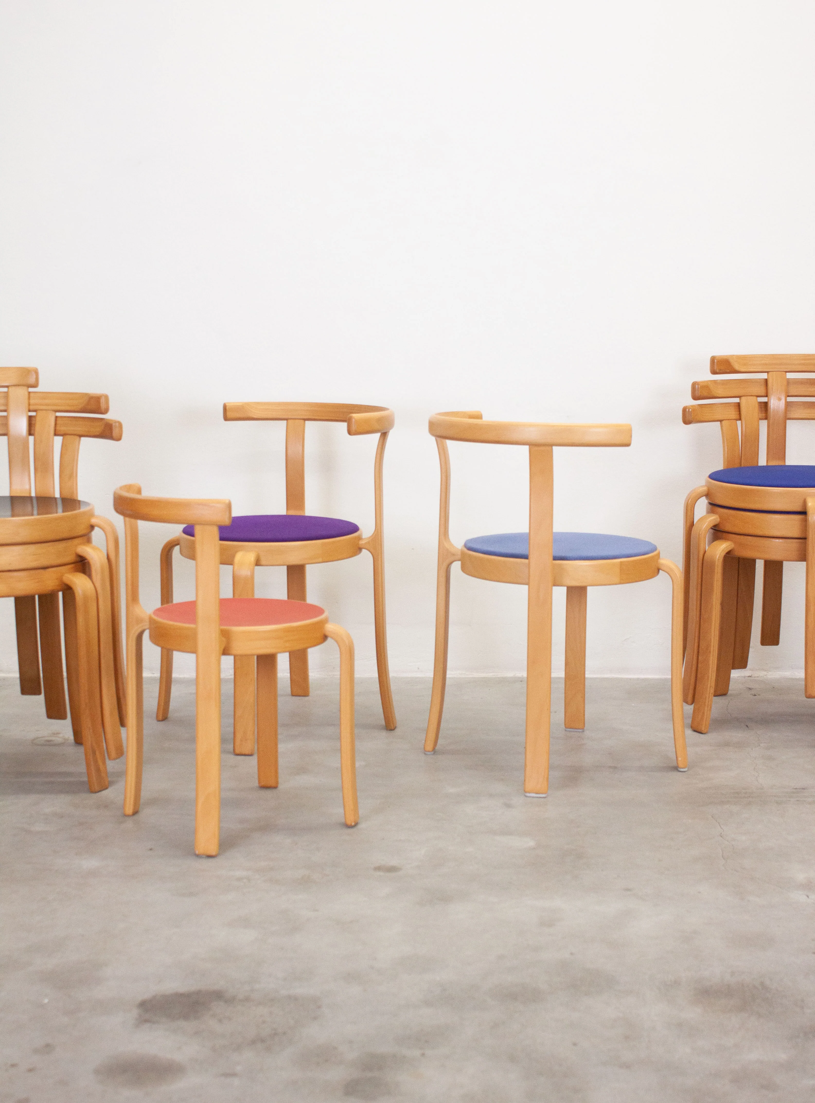 Magnus Olesen Model 8000 Kids Dining Chair by Rud Thygesen & Johnny Sørensen (Red) - Image 9