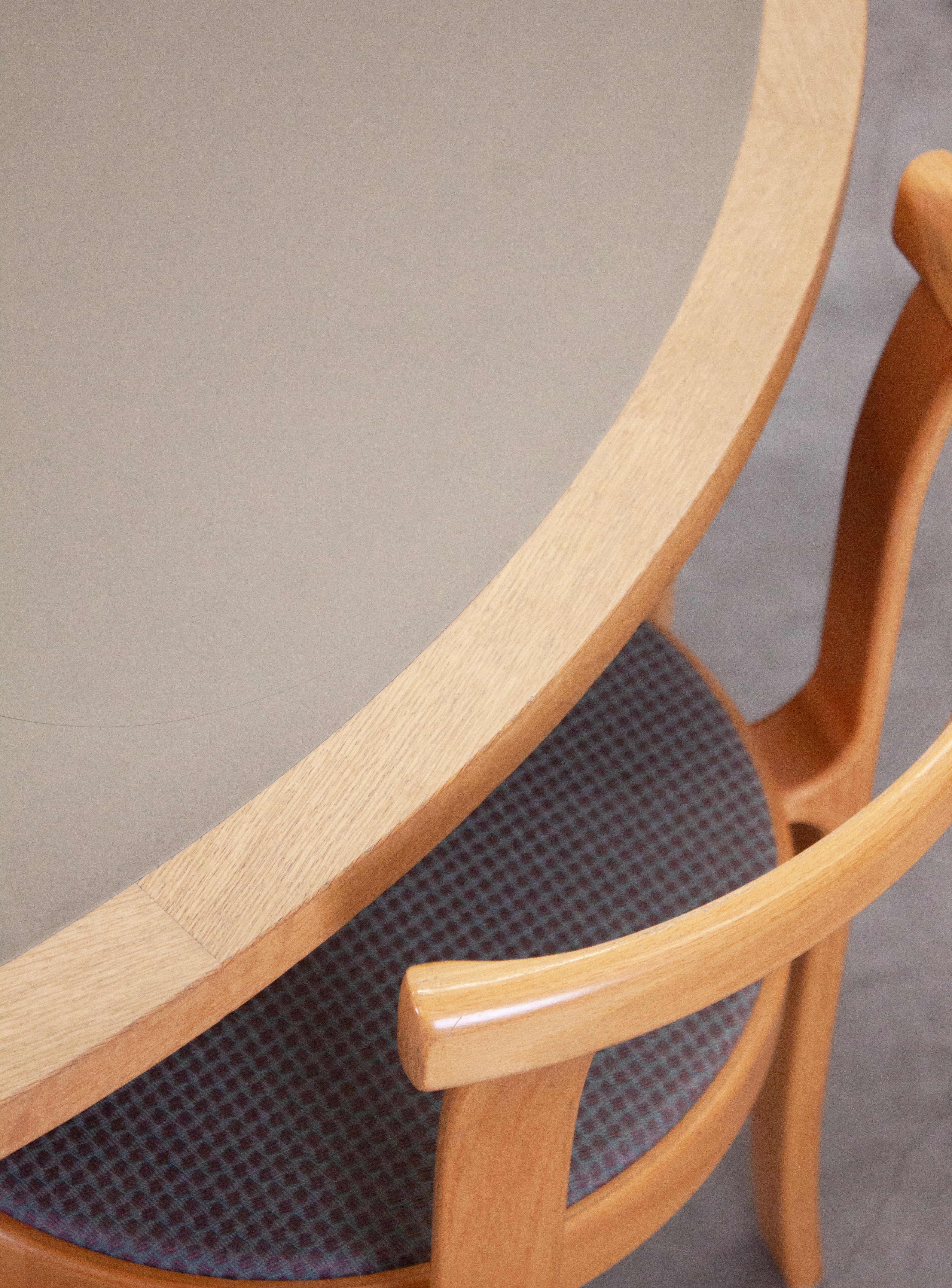 Magnus Olesen Round Dining Table by Rud Thygesen & Johnny Sørensen (Grey) - Image 15