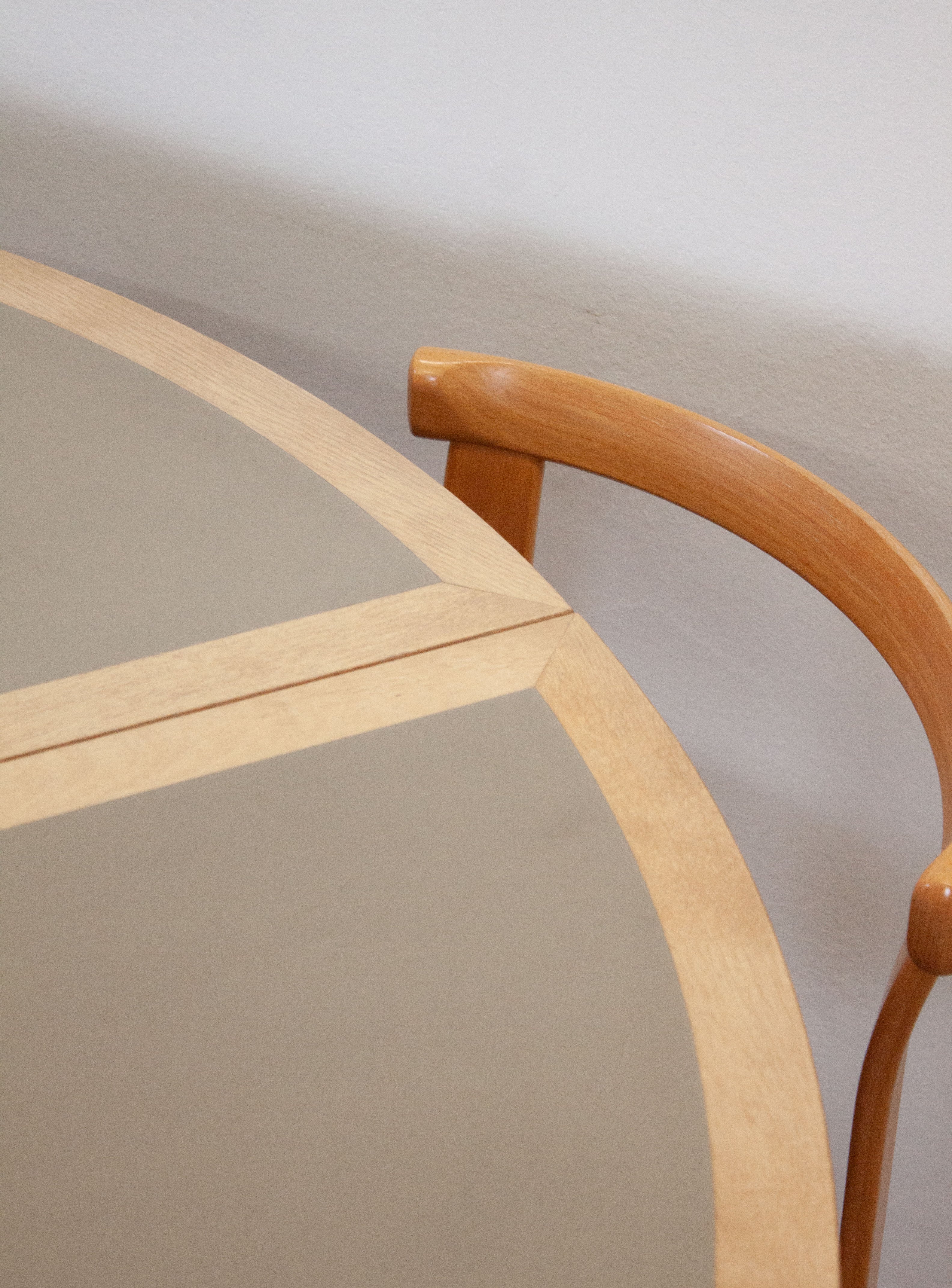 Magnus Olesen Round Dining Table by Rud Thygesen & Johnny Sørensen (Grey) - Image 17