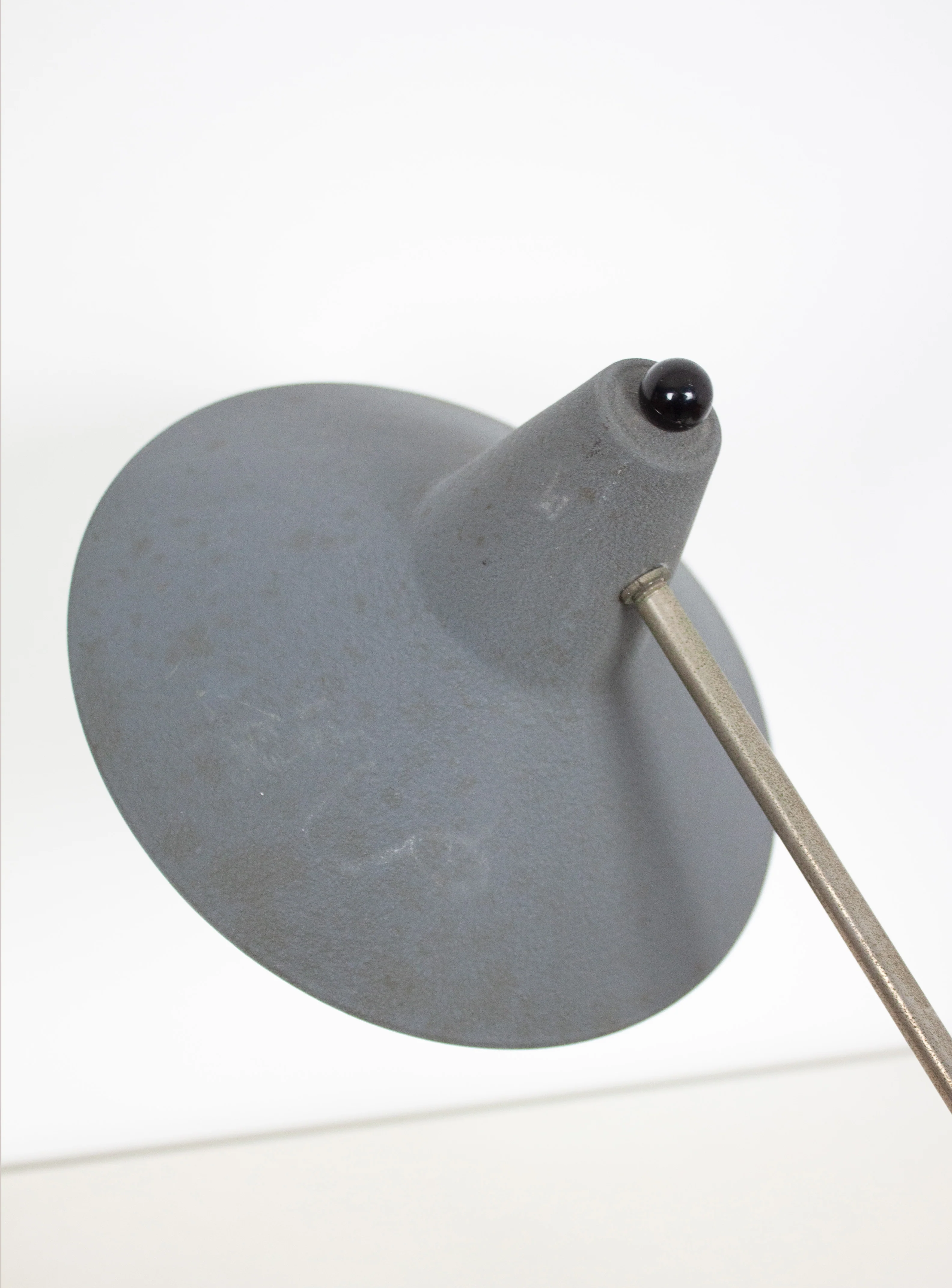 Metal Desk Lamp in style of Stilnovo or Cosack (Grey) - Image 4
