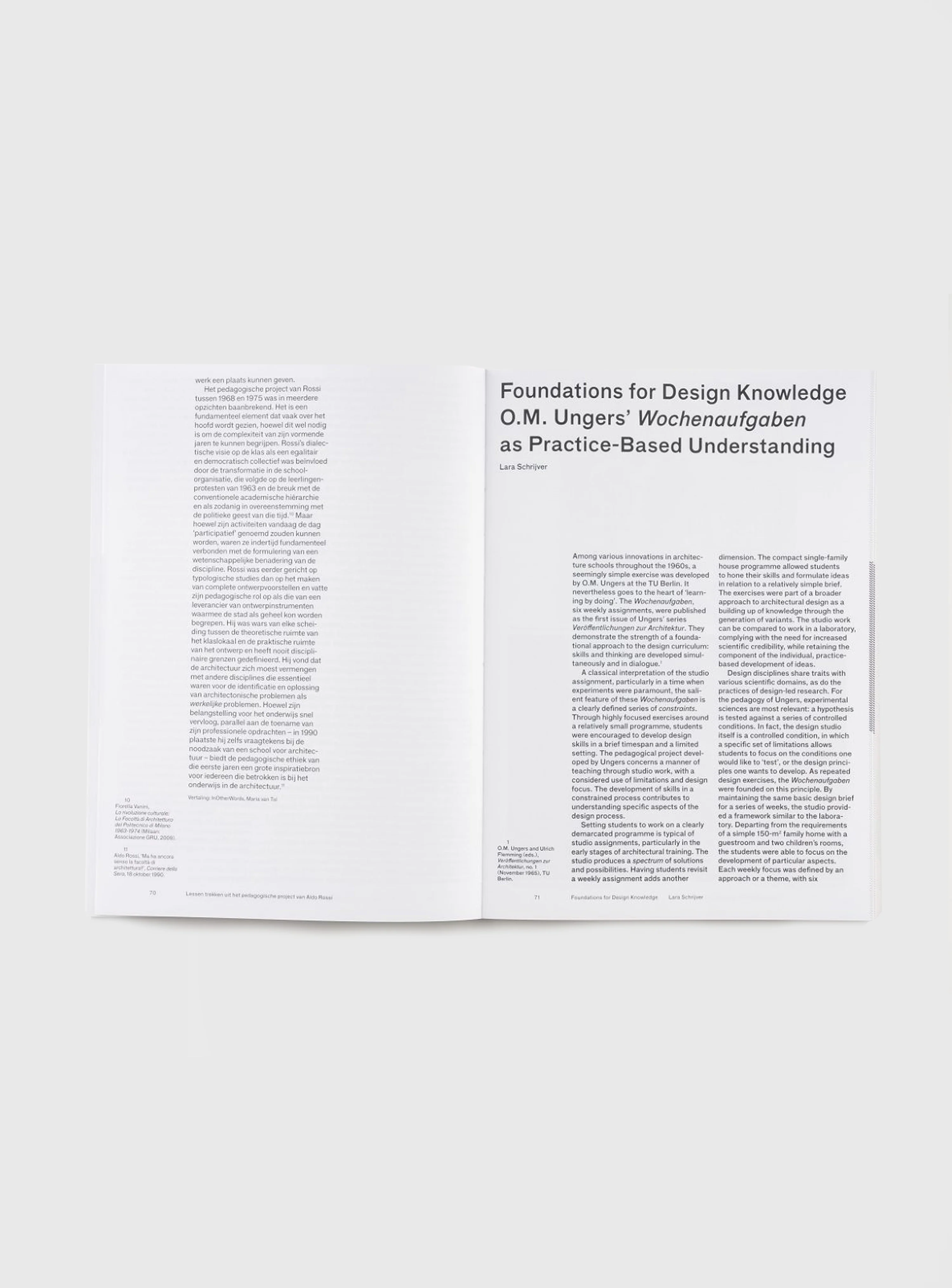 Oase 102: Schools & Teachers - The Education of an Architect - Image 2