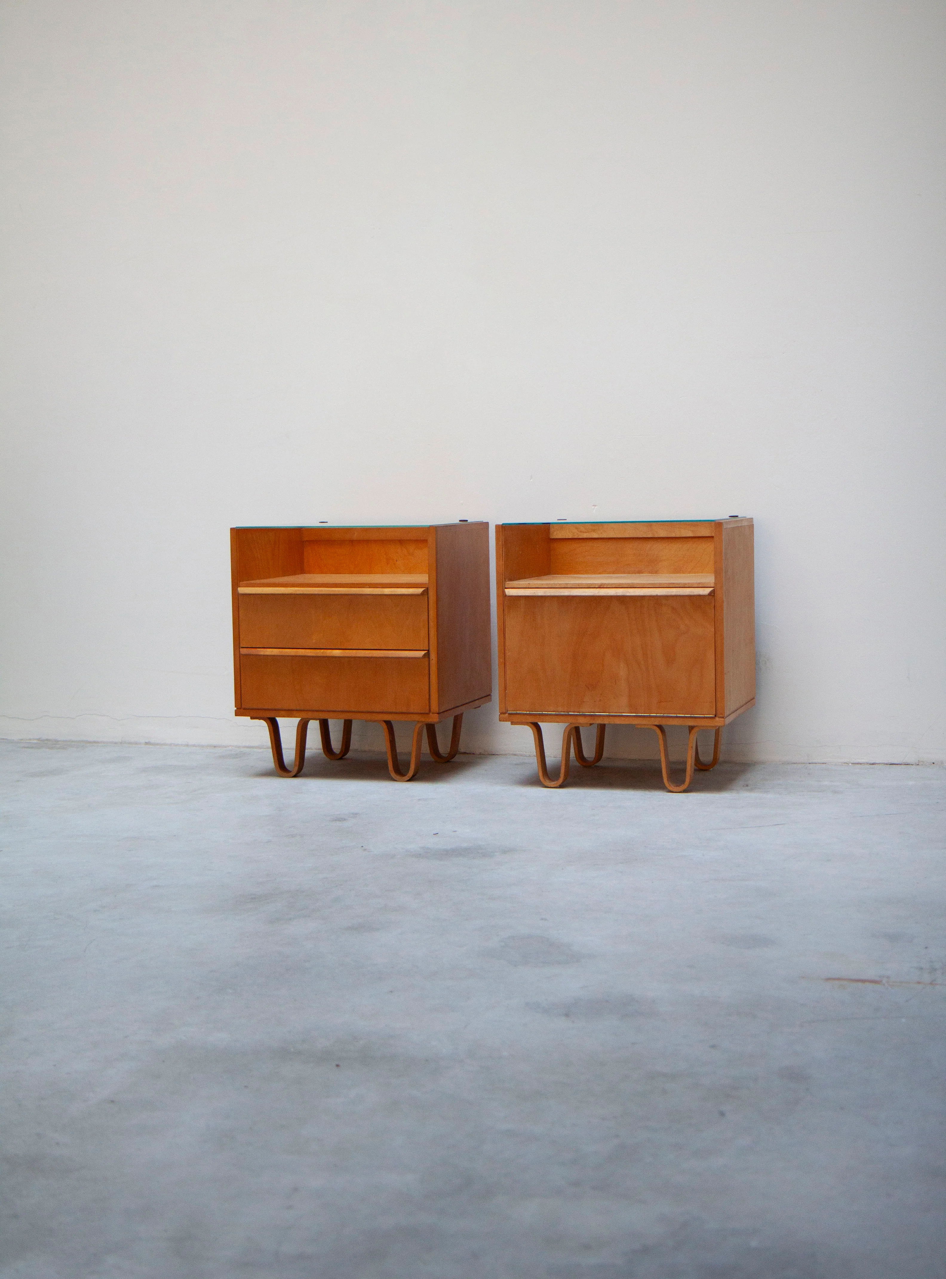 Pastoe NB01 & NB02 Nightstands by Cees Braakman - Image 4