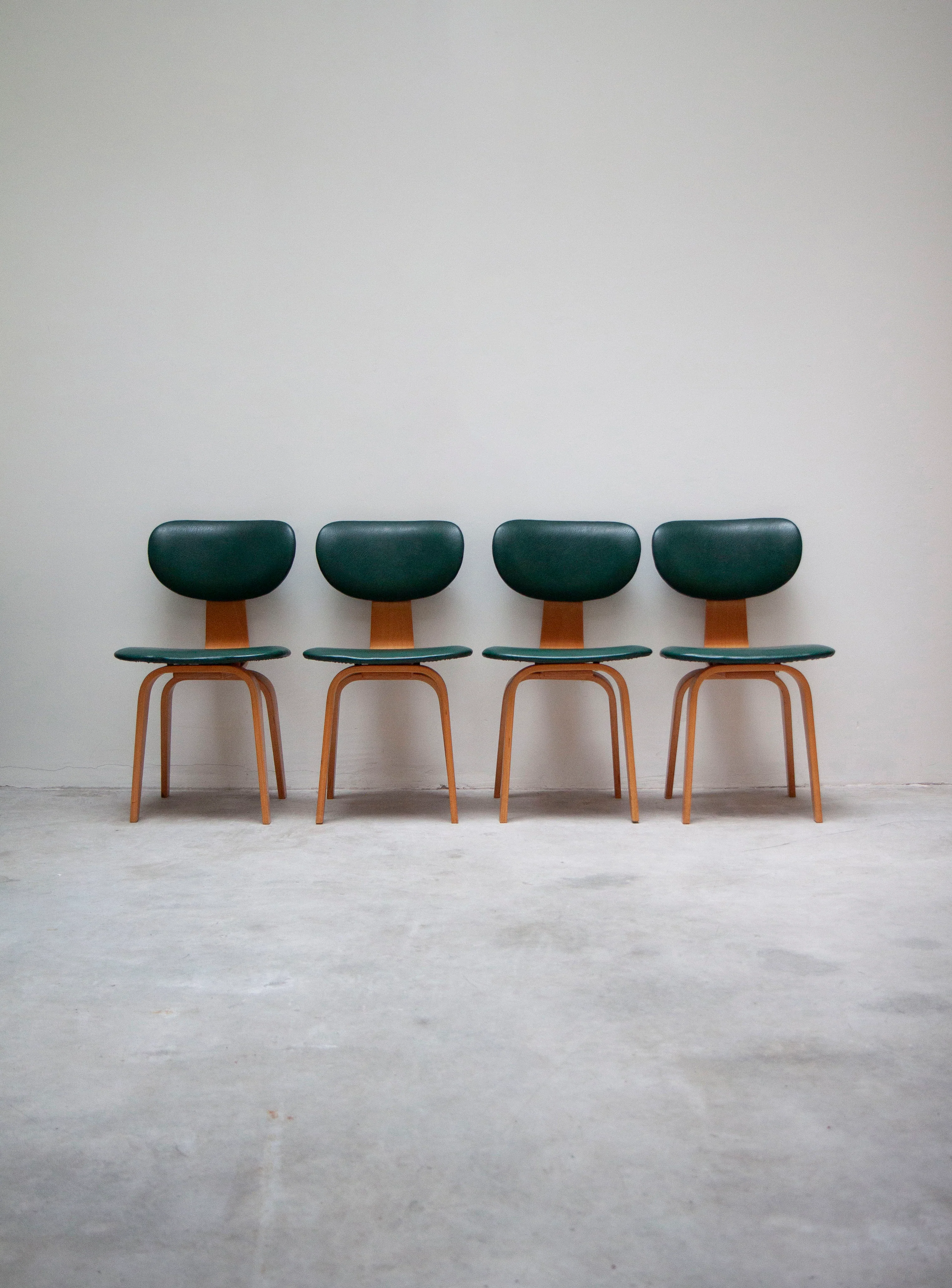 Pastoe SB03 Dining Chairs by Cees Braakman (Green) - Image 25