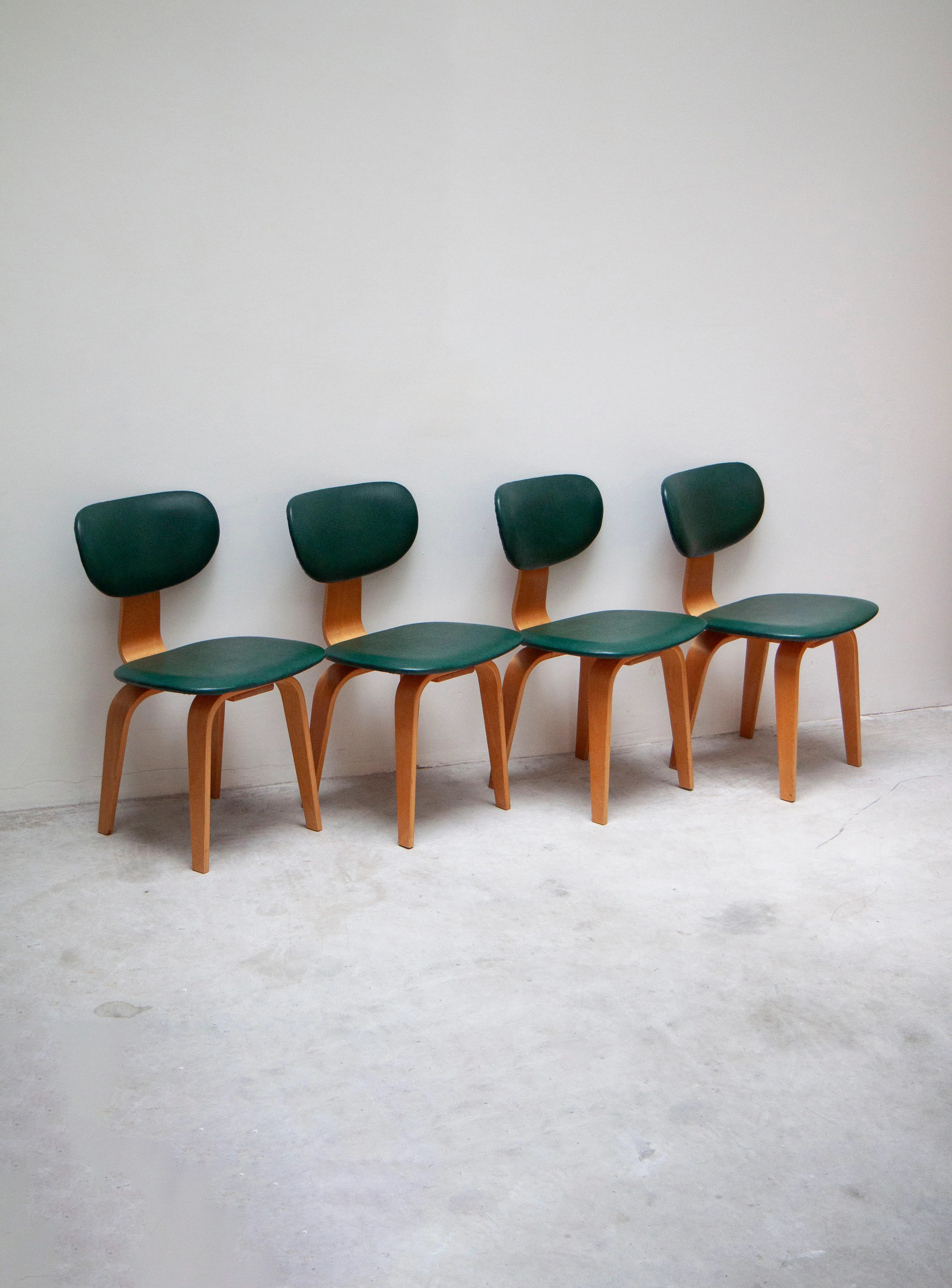 Pastoe SB03 Dining Chairs by Cees Braakman (Green) - Image 27