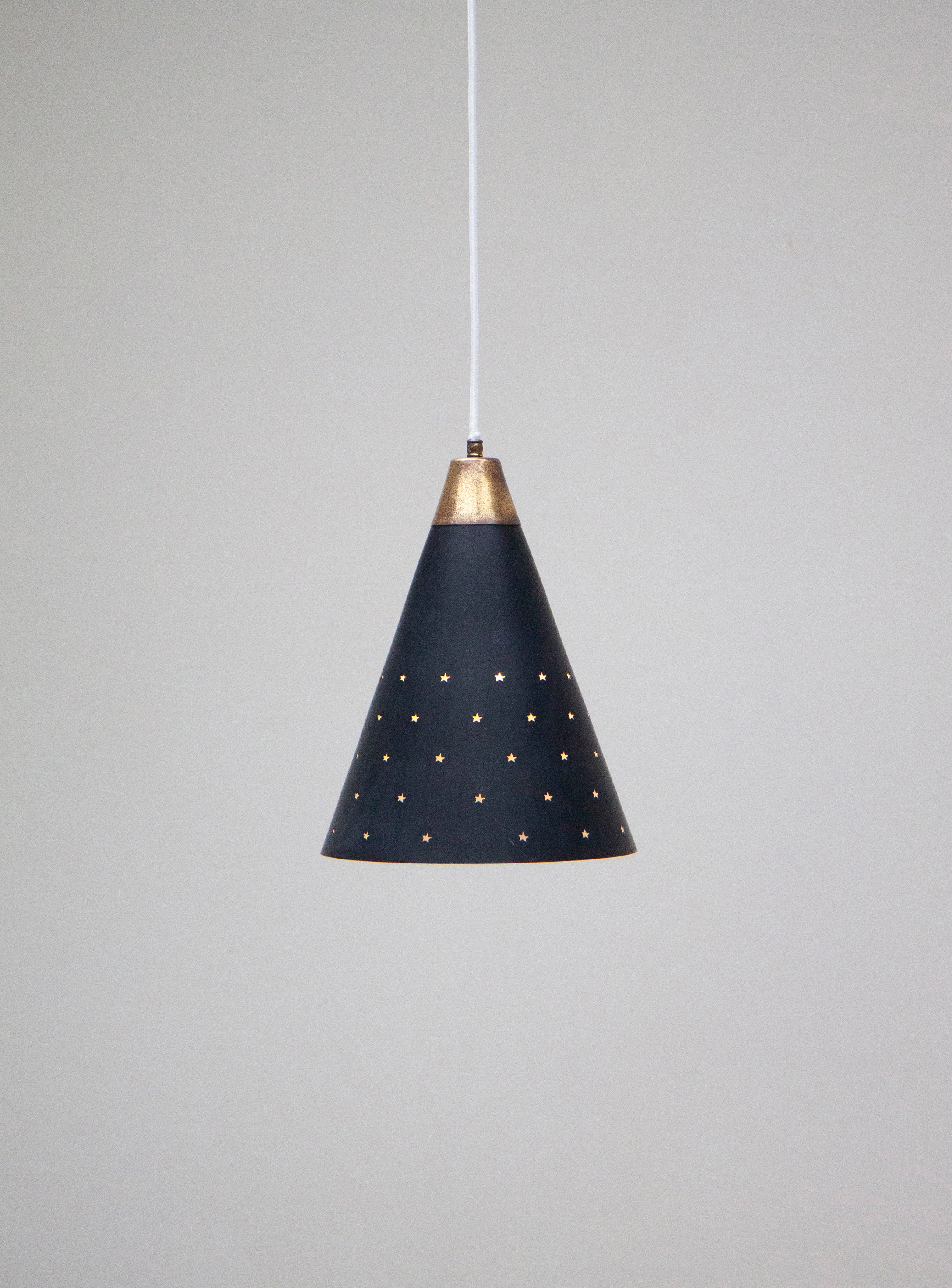 Pendant Lamp with Stars (Brass/Black) - Image 3