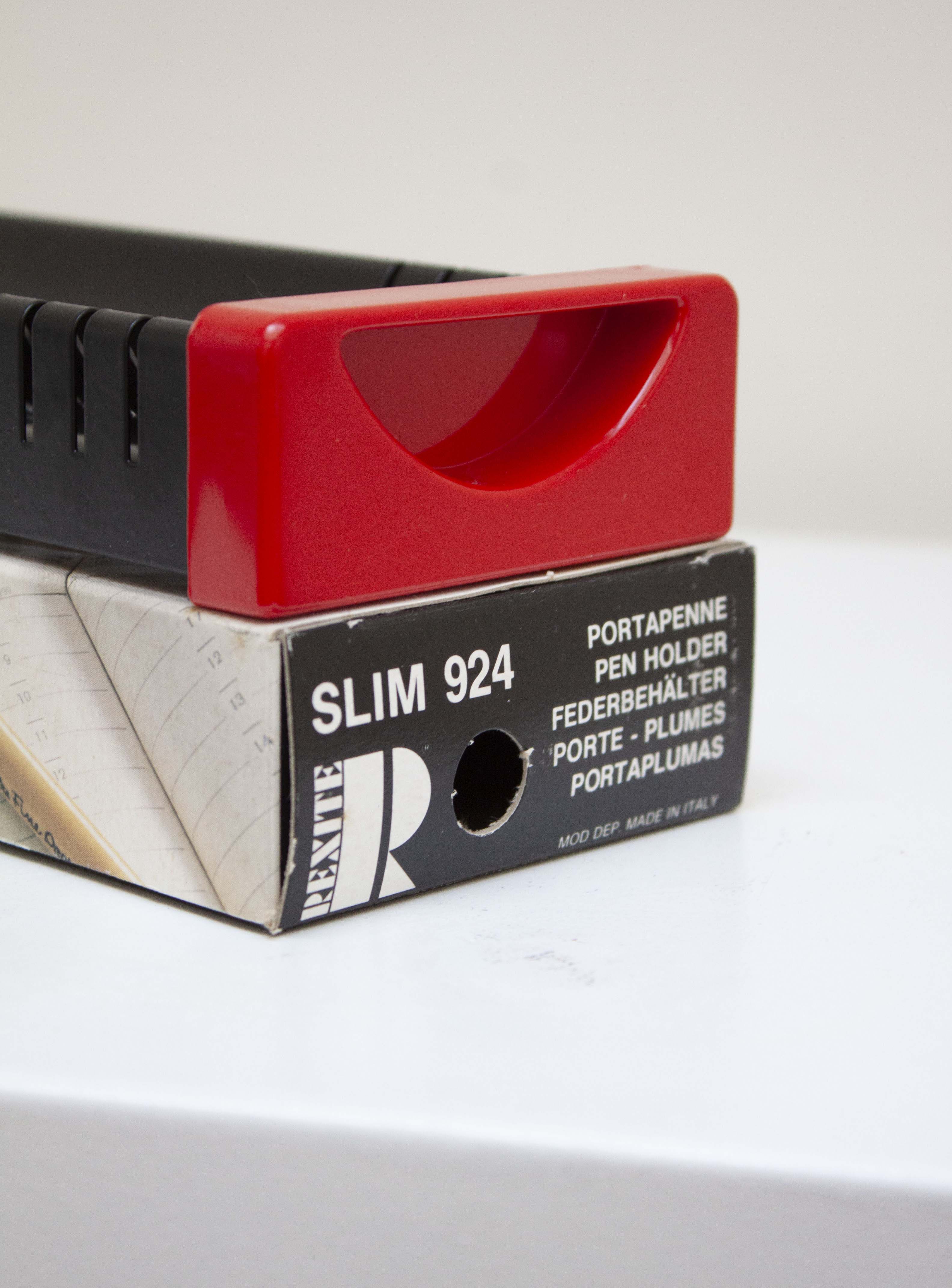 Rexite Slim 924 Portapenne Desk Organizer by Raul Barbieri & Giorgio Marianelli (Red) - Image 8